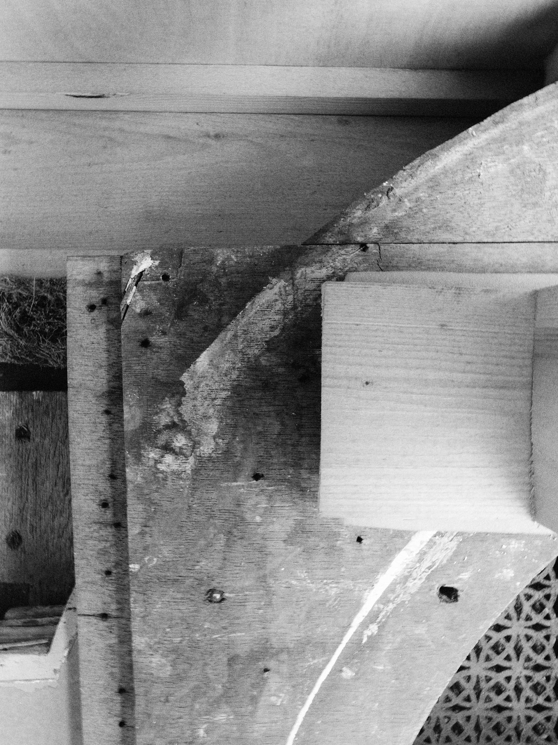 Boxes containing parts of period rooms. Photo Johannes Schwartz 