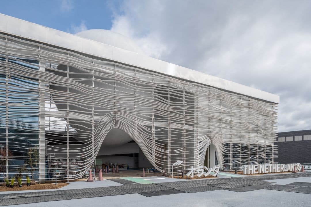 Nederlands Paviljoen in aanbouw. Osaka, 2025. Foto: ToLoLo studio.