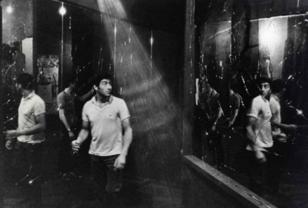  Space with broken mirrors, installation by Aldo van Eyck, Triennale di Milano 1968. Photo: Archivio Triennale di Milano. 