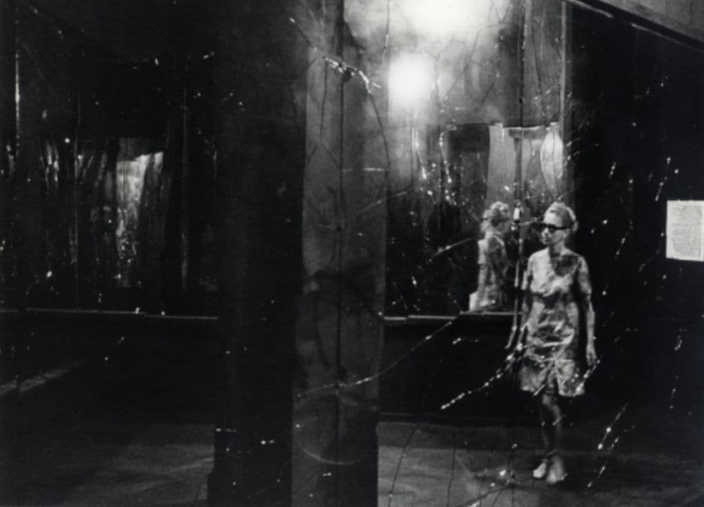  Space with broken mirrors, installation by Aldo van Eyck, Triennale di Milano 1968. Photo: Archivio Triennale di Milano. 