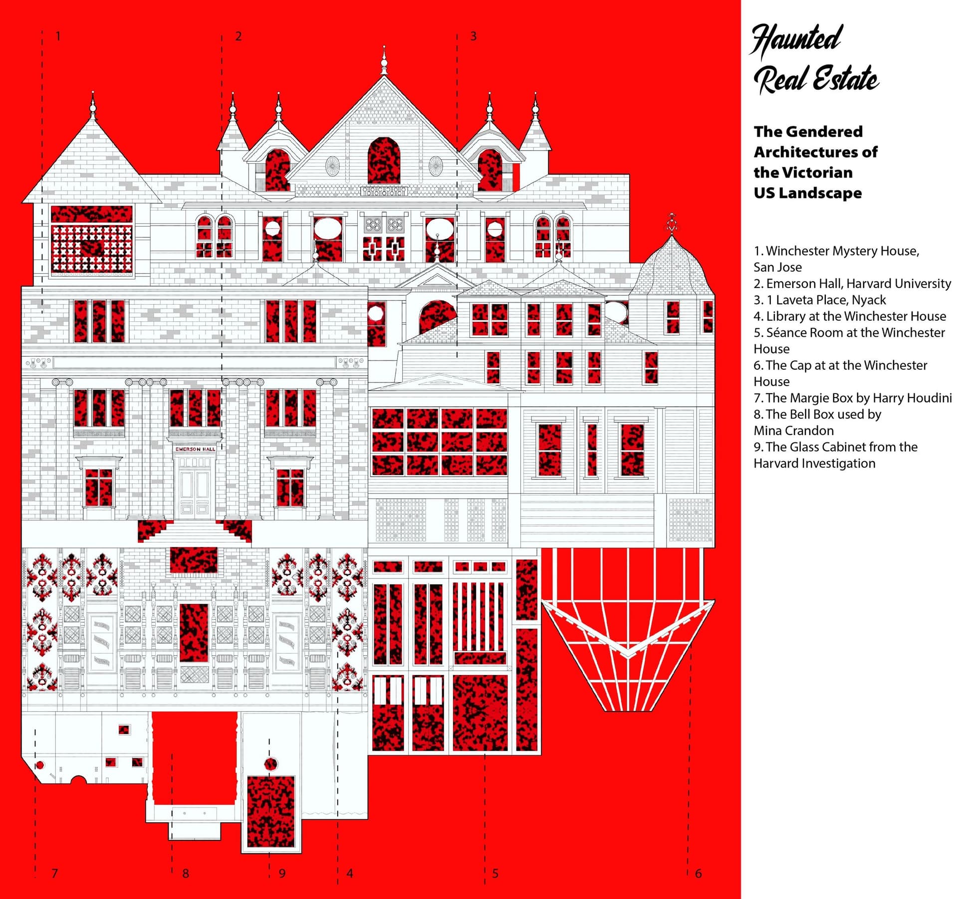 The Architectures of Haunting. Drawing by the author