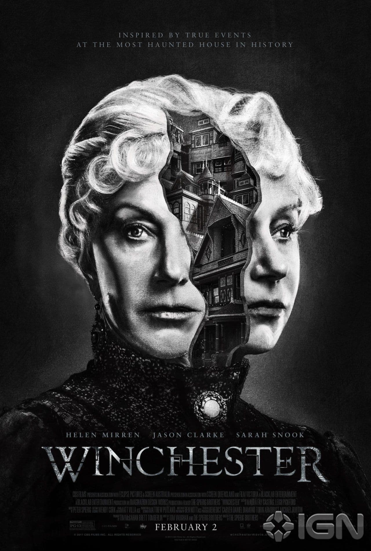 Commercial image for the film Winchester (2018) (source: CBS films)