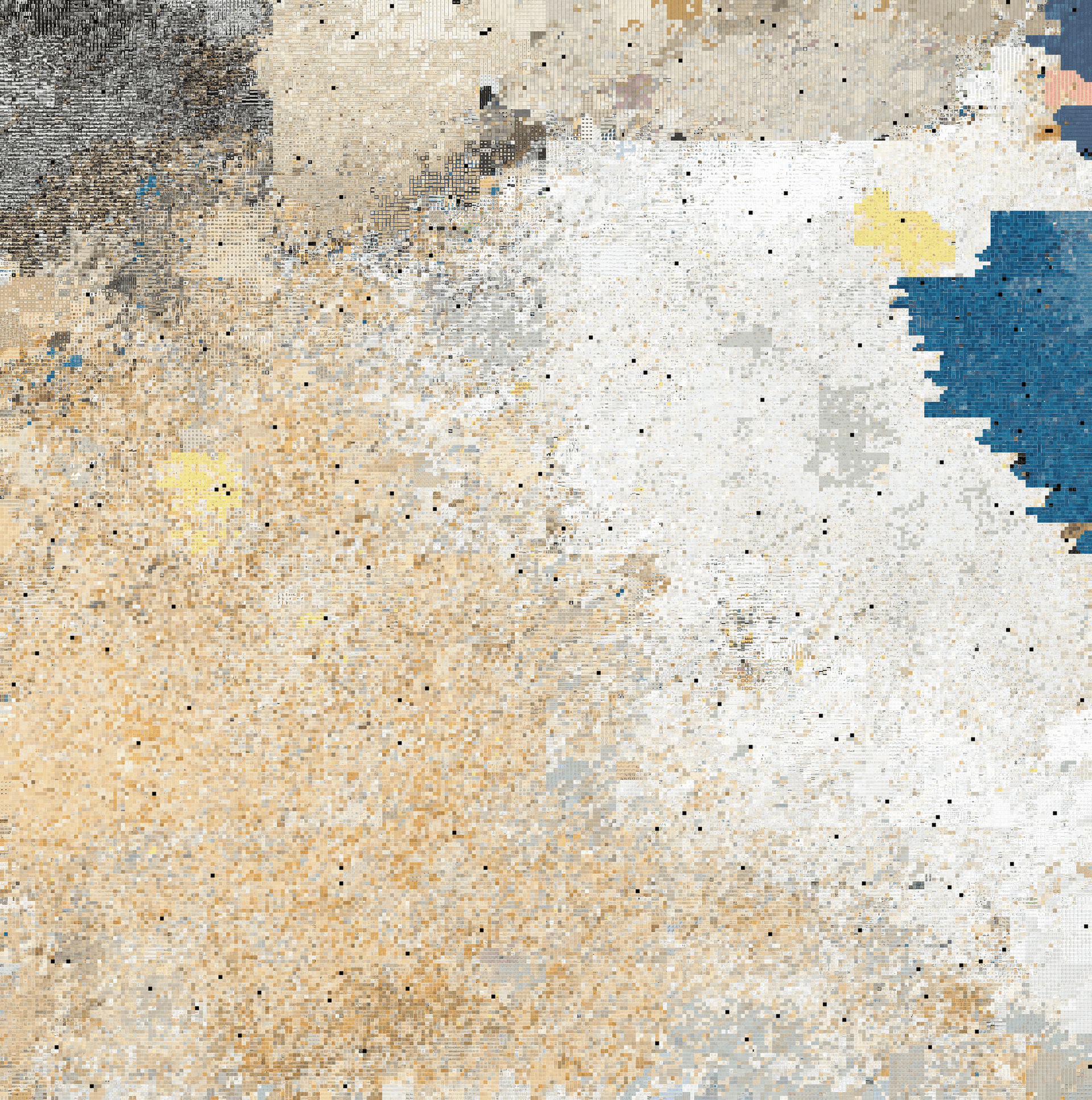 Figure 9. 100,000 images from the National Collection for Architecture and Urban Planning of Het Nieuwe Instituut arranged according to likeness. 