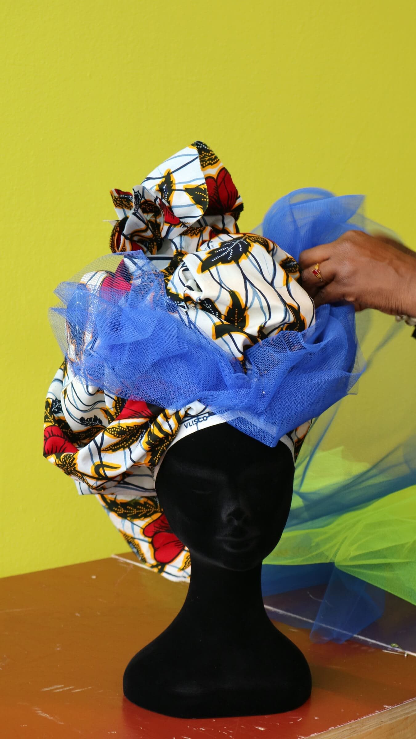 Diana Ritfeld, design from Vlisco fabrics, 2018. Photo: Anne Marlies van ‘t Hoen 