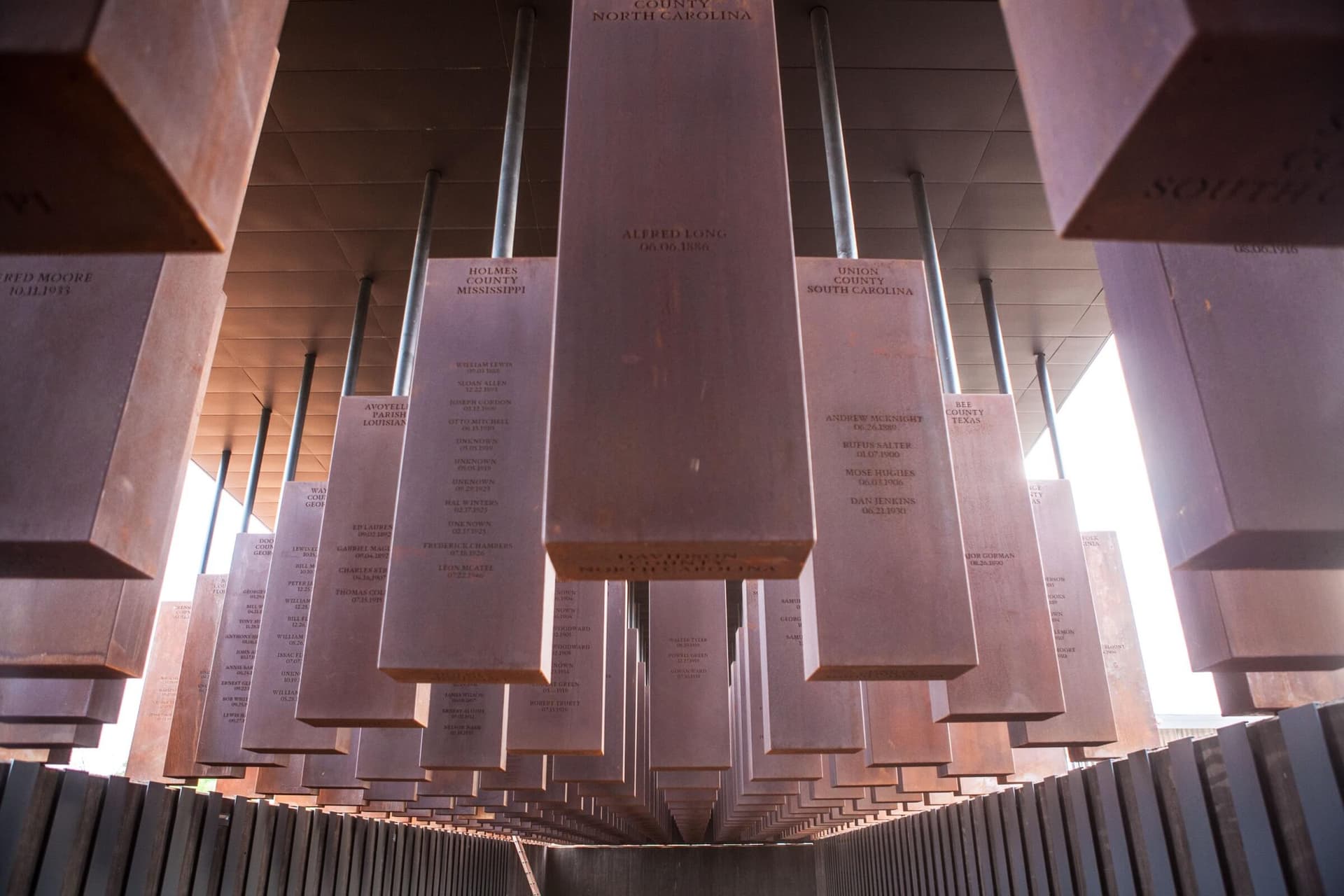 Memorial Corridor at The National Memorial for Peace and Justice 