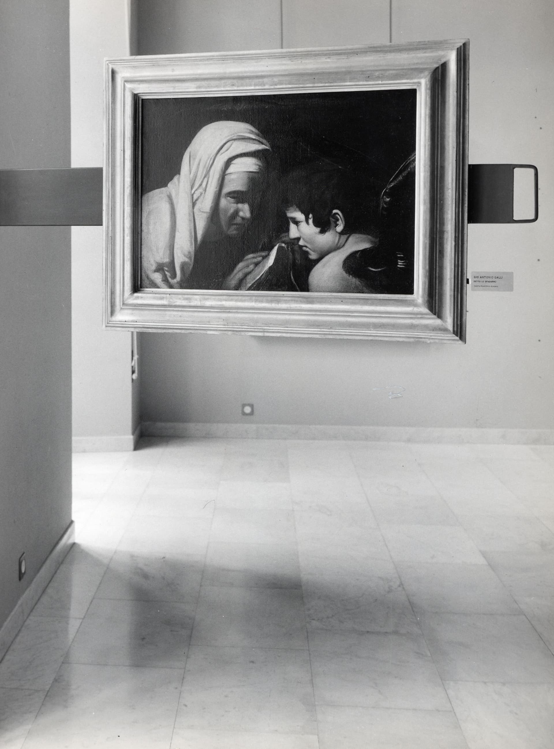 Franco Albini and Franca Helg, Palazzo Rosso, Genoa, 1952-62. Painting Santa Francesca Romana by Giovanni Antonio Galli. Fondazione Franco Albini. 