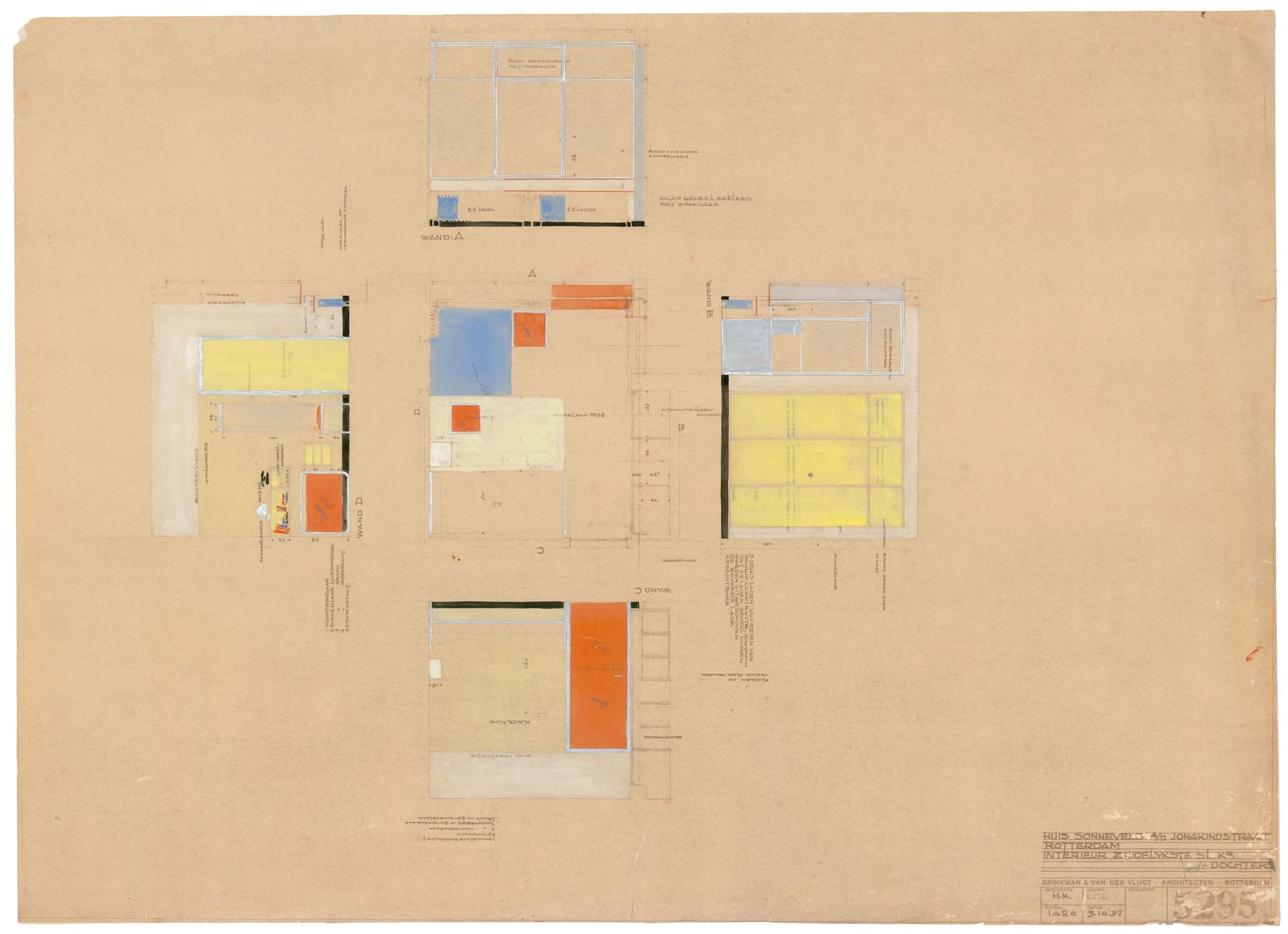 J.A. Brinkman and L.C. van der Vlugt. Interior daughter’s bedroom, Sonneveld House, 1932. Collection Het Nieuwe Instituut, BROX 93t21 