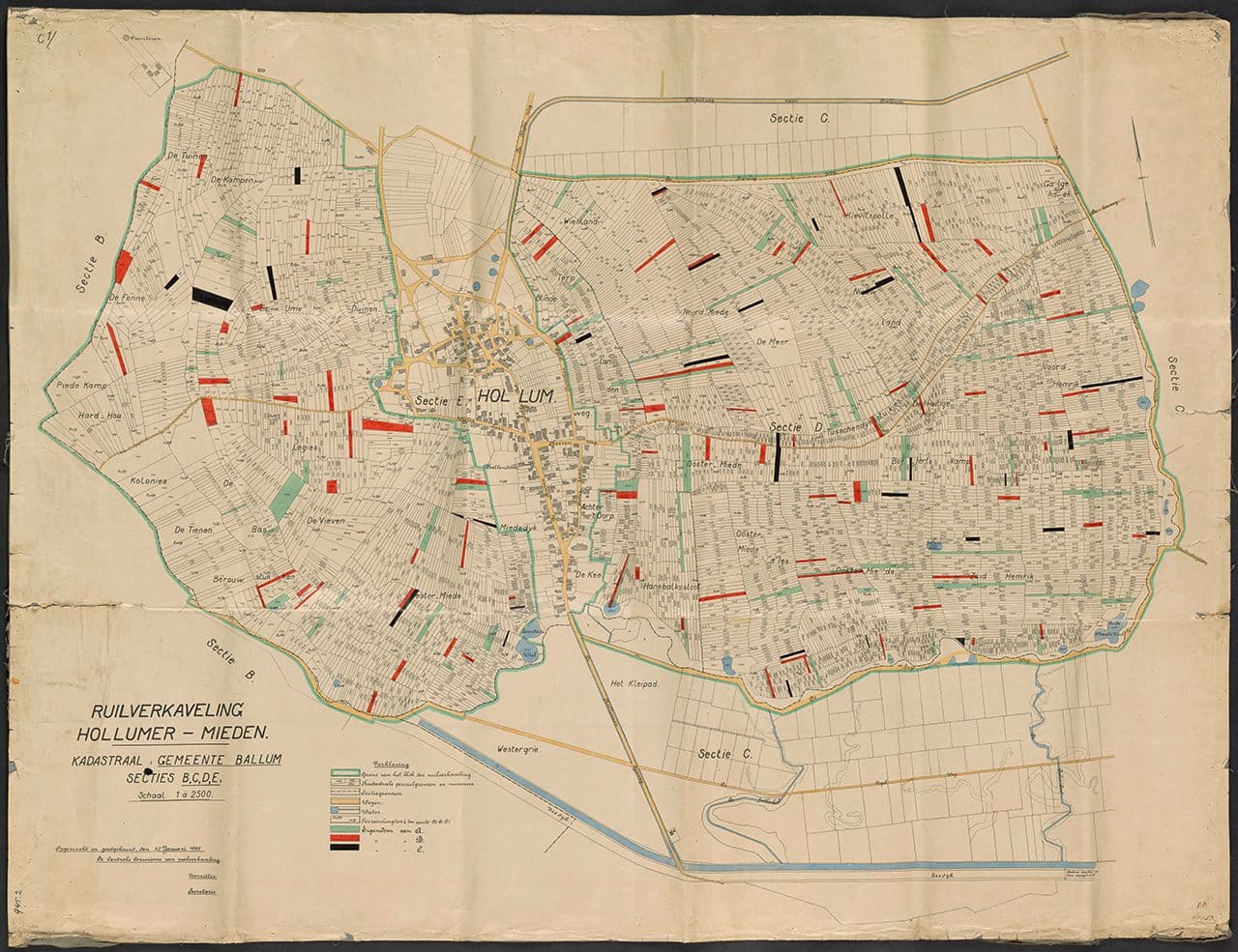 A case in point is the Hollumer Mieden on the island of Ameland, which comprised 336 hectares of agricultural land, distributed among 4,887 plots with 272 different owners. Changes in land ownership and polder structure turned out to be ne… 