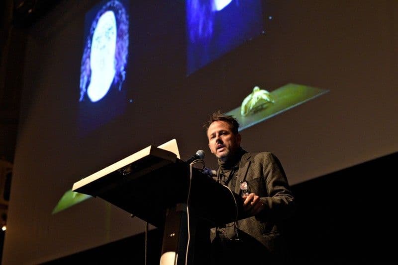 Benjamin Bratton at Sonic Acts, photo Pieter Kers