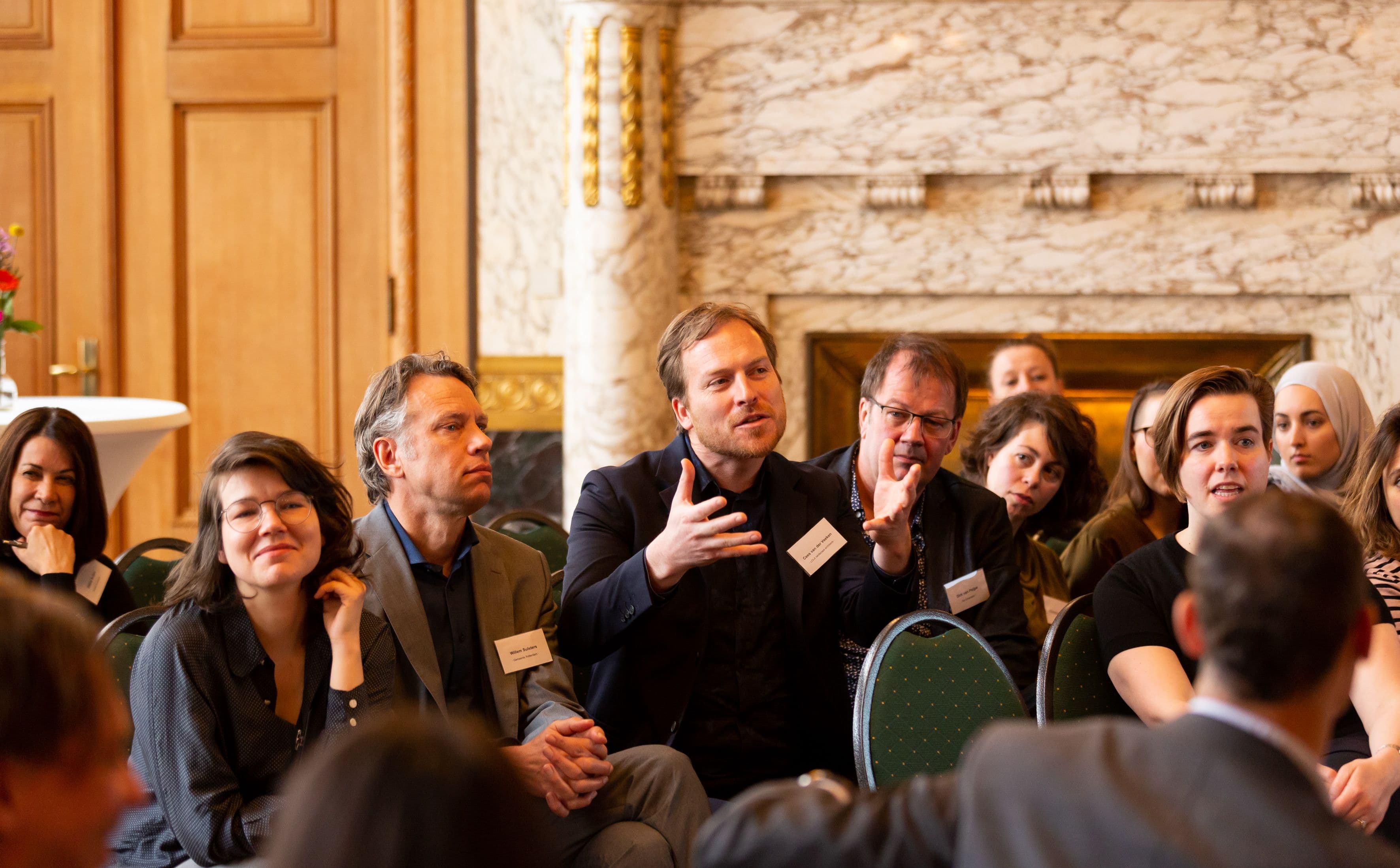 Presentatie publicatie Letters to the Mayor in het Stadhuis in Rotterdam, 2019. Foto Fred Ernst. 