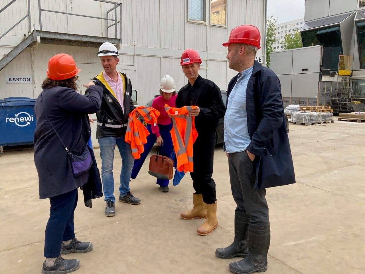 Annuska Pronkhorst, Uri Gilad en Stephan Petermann tijdens hun projectbezoeken. Foto: Ingrid Oosterhout.