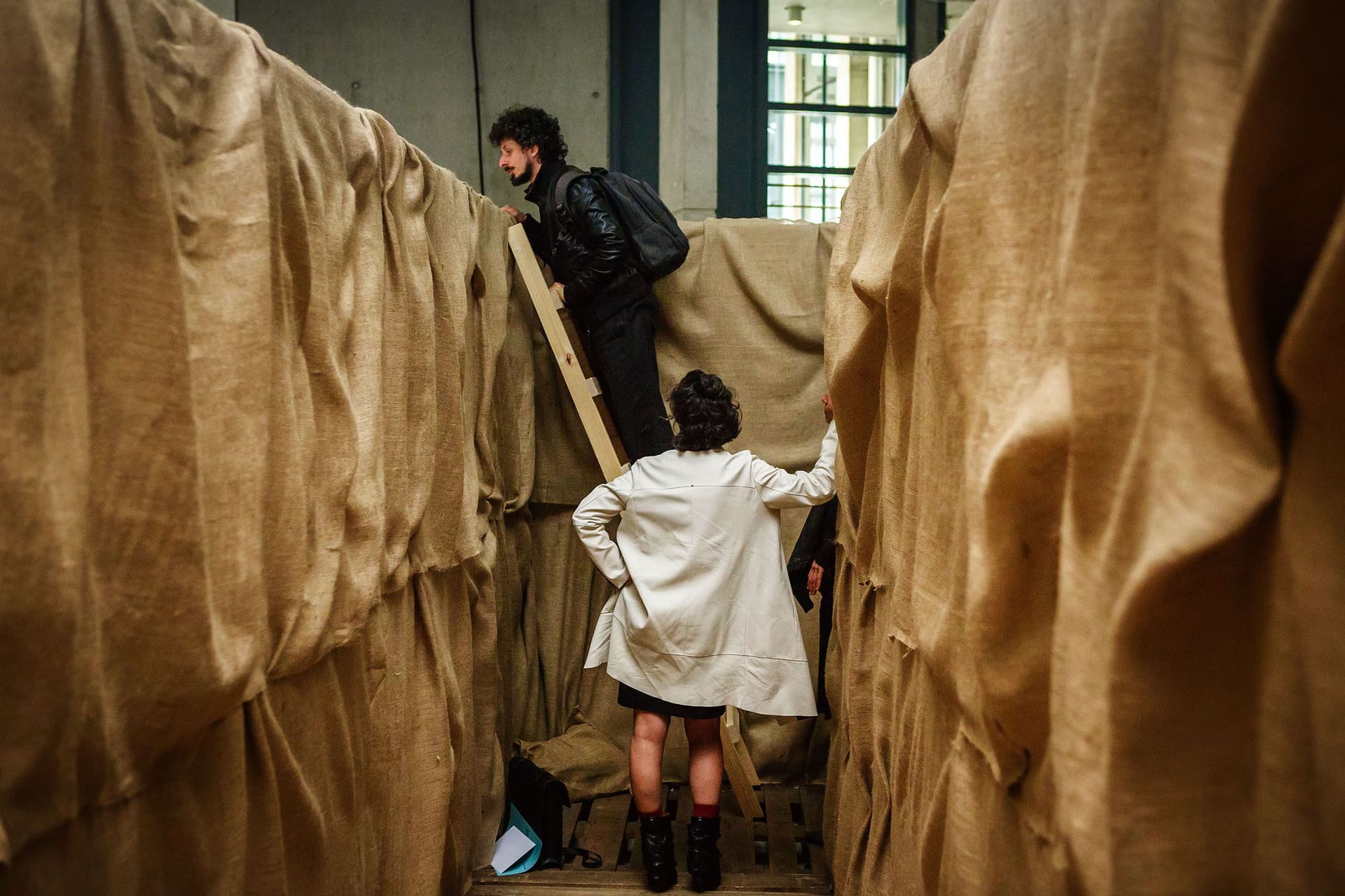 Installatie door Malkit Shoshan, Het Nieuwe Instituut, Rotterdam. Foto Matthijs Immink, 2014 