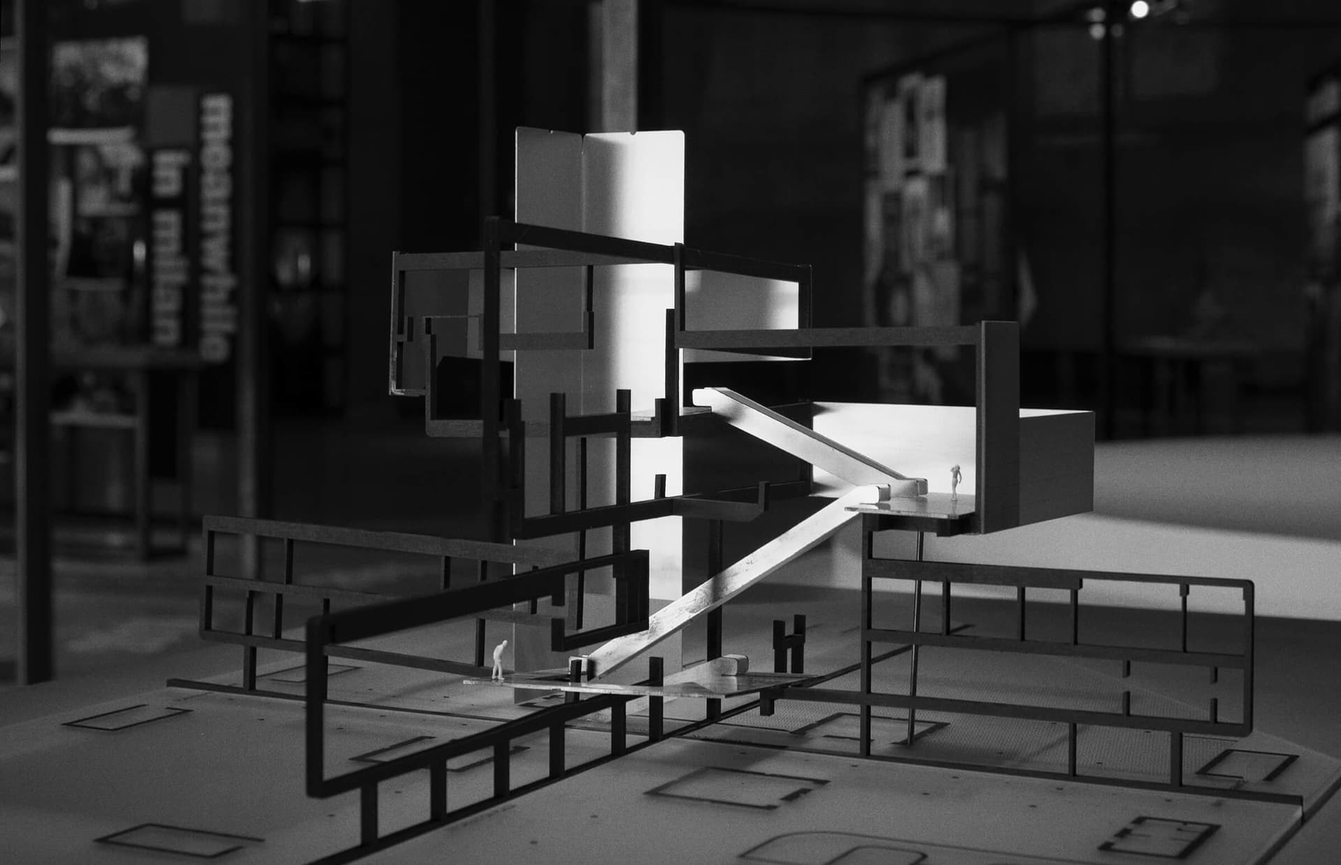 Exhibition model AMO, after a design by J.B. Bakema and C. Weeber. Dutch pavilion Osaka 1970. Photo Petra van der Ree 