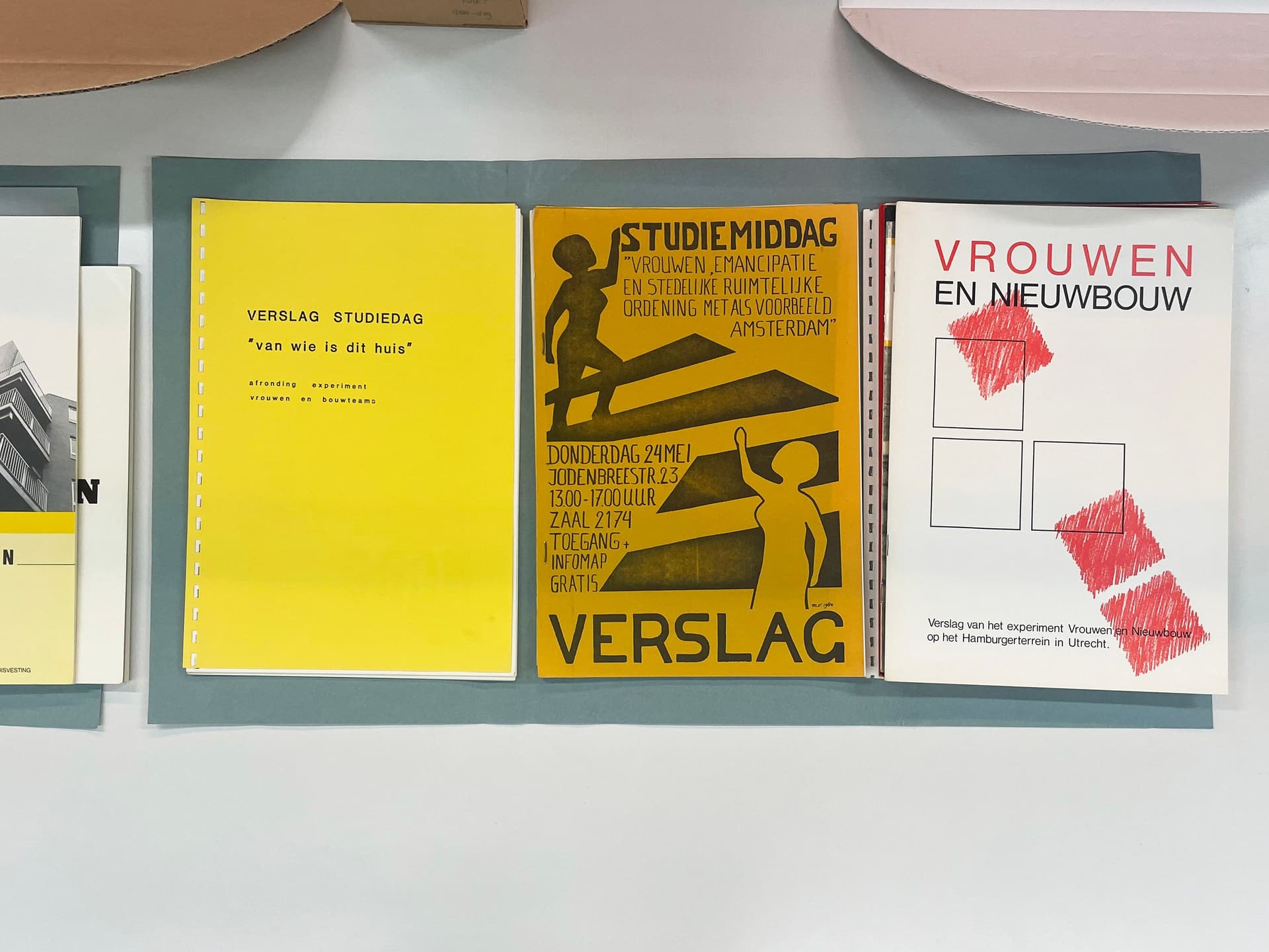 Archival selections from the collection of Nieuwe Instituut. Photo Stef Dingen.