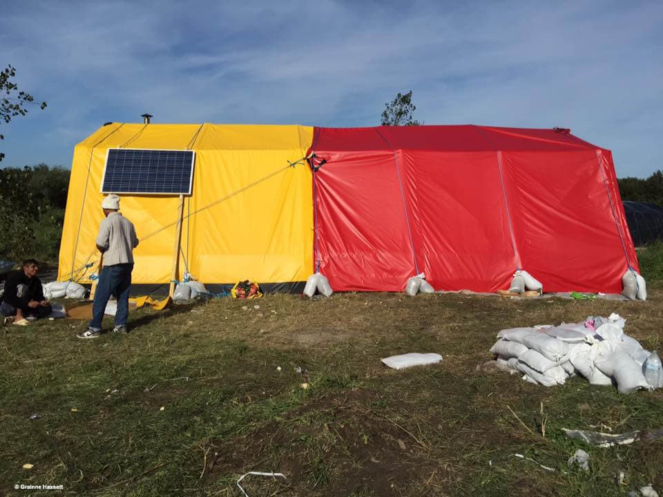 Refugee camp Calais. Photo Grainne Hassett 