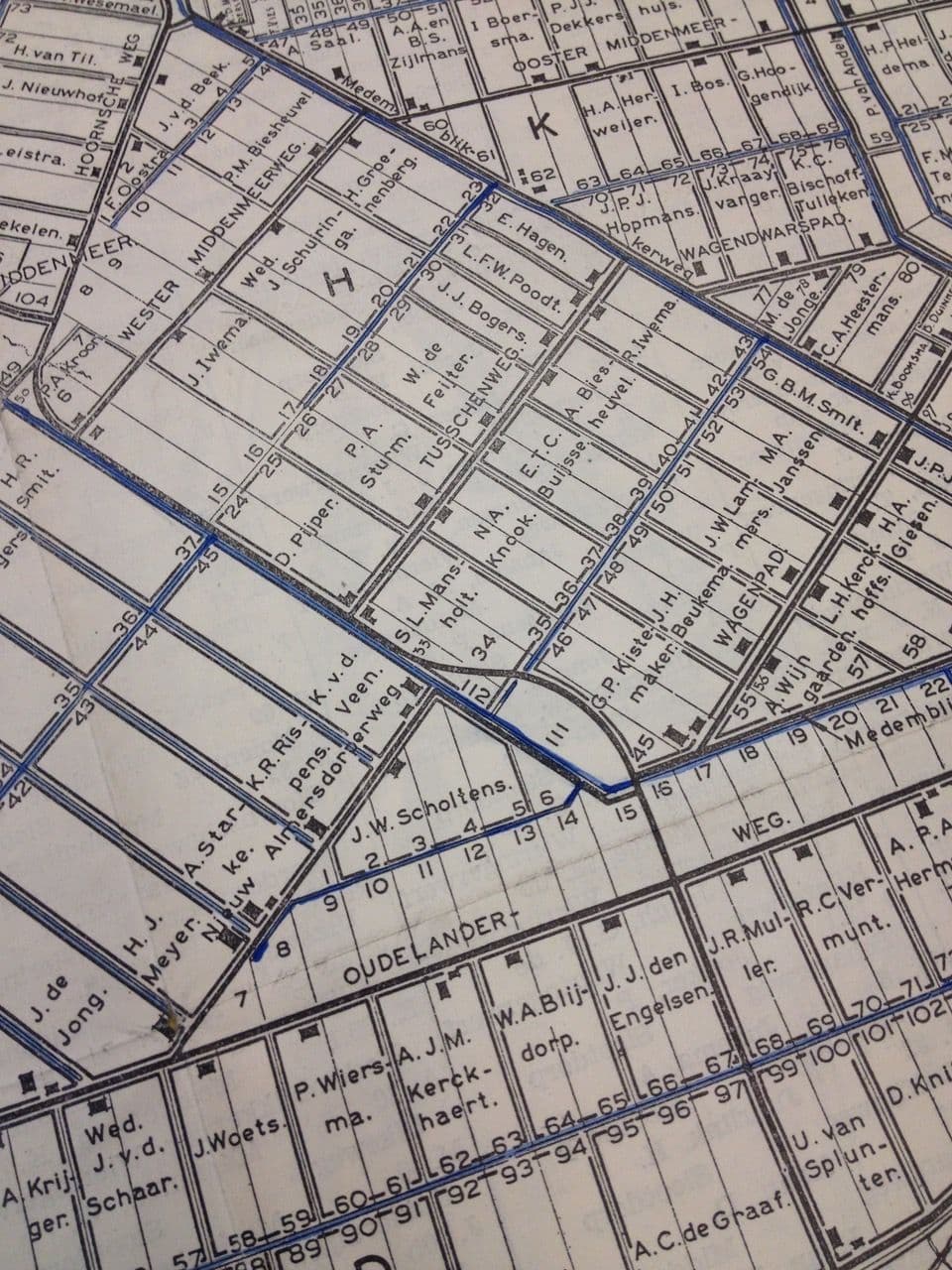 Mansholt obtained three adjacent plots of land, which together made up over 56 hectares of land.
Wieringermeer, Archive C. van Eesteren, Het Nieuwe Instituut, 1941. 