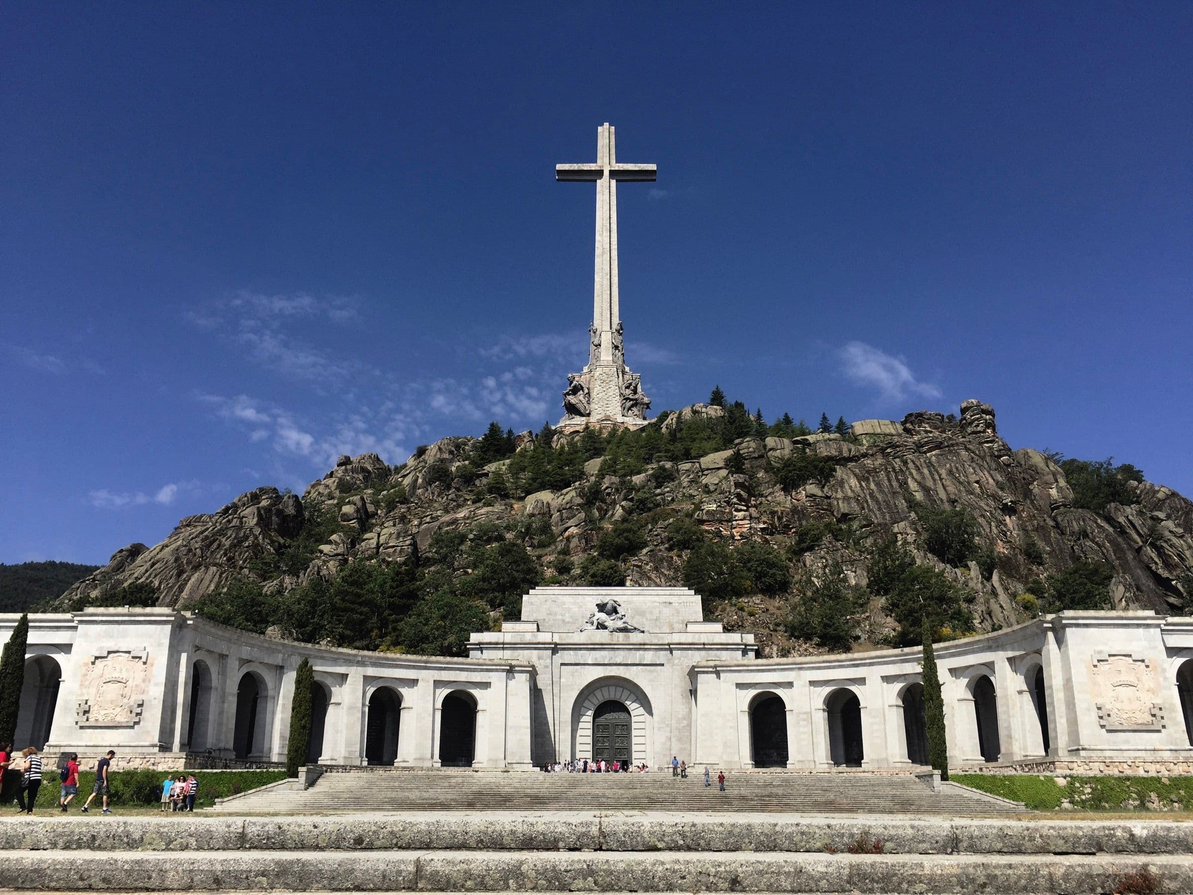 View of the entrance to the basilica at El Valle de los Caídos, Madrid. Photo: Marina Otero Verzier.