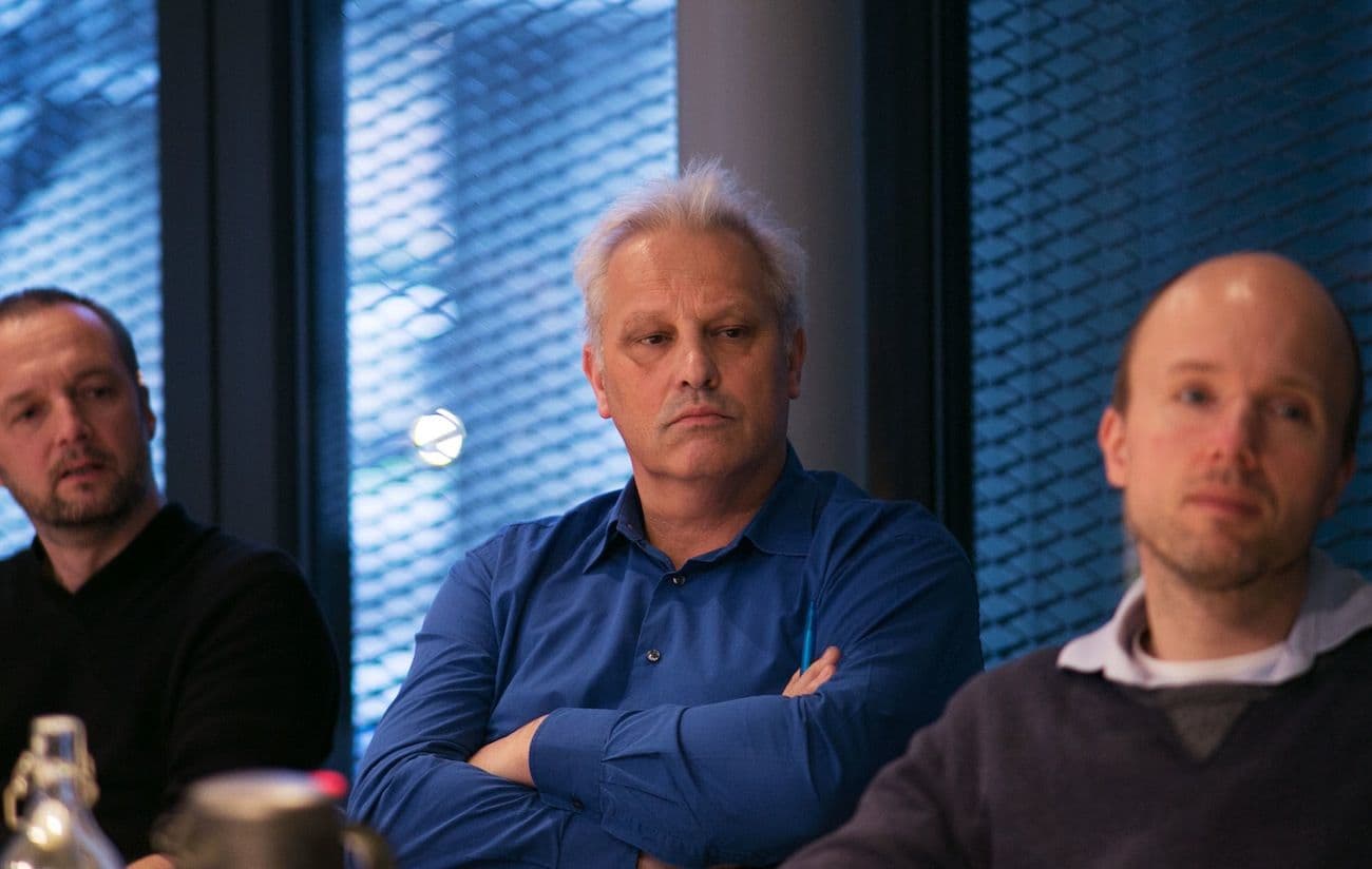 Vlnr: Klaas Kuitenbrouwer, Rik de Visser, Robbert Snep 