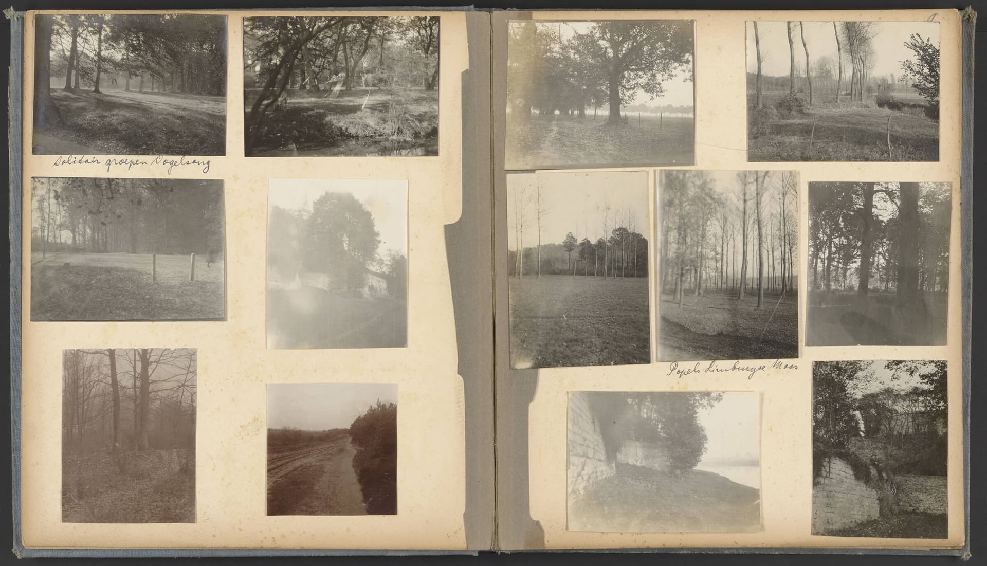 Hoewel reeds veranderd door industrialisatie, spoorwegen en kanalen, was in het cultuurlandschap dat Verhagen waarnam tijdens zijn wandelingen de scherpe ruimtelijke scheiding tussen stad en buitengebied nog waarneembaar, ca. 1925. Collectie He… 