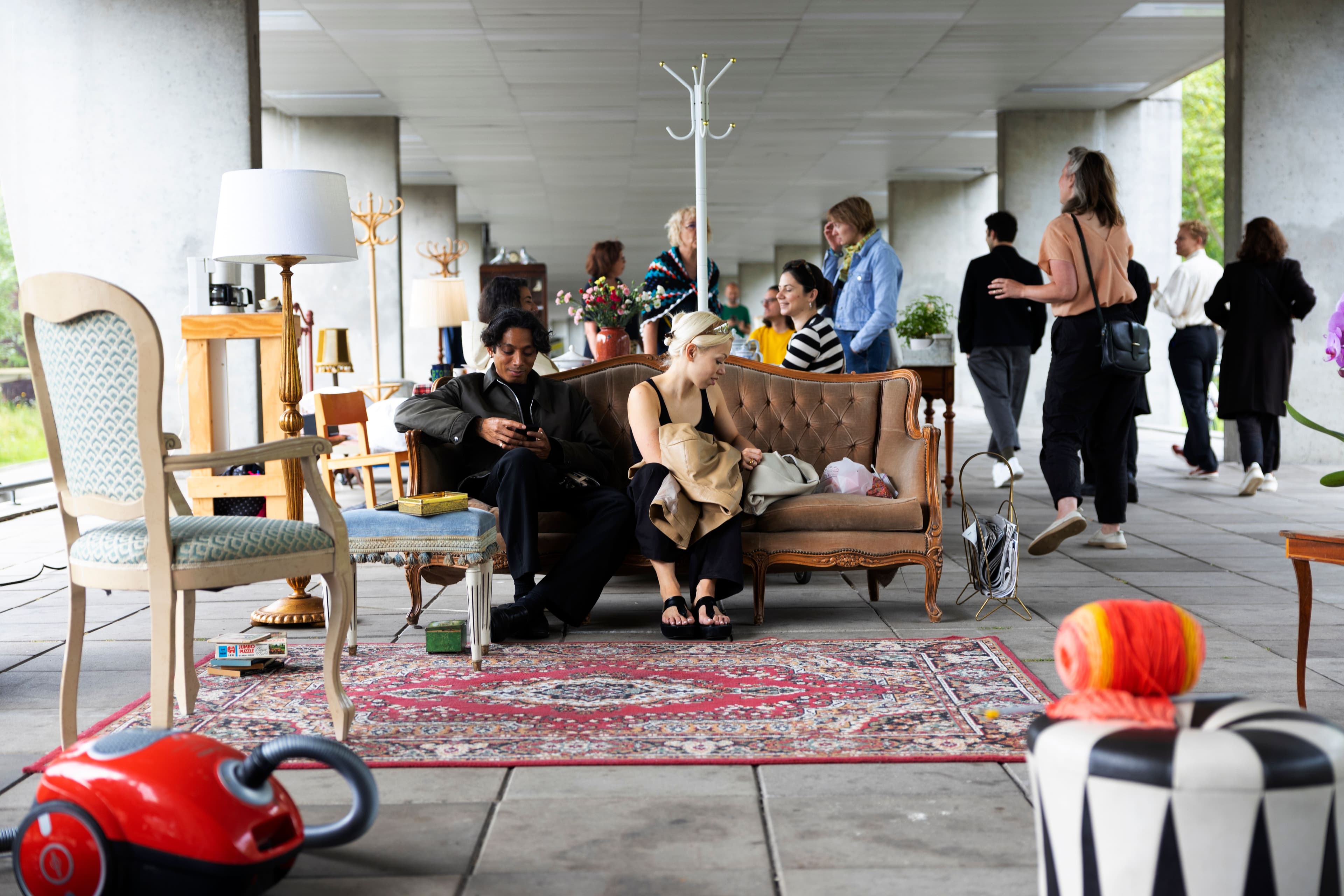 Event in the Arcade of the Nieuwe Instituut. Photo: Florine van Rees