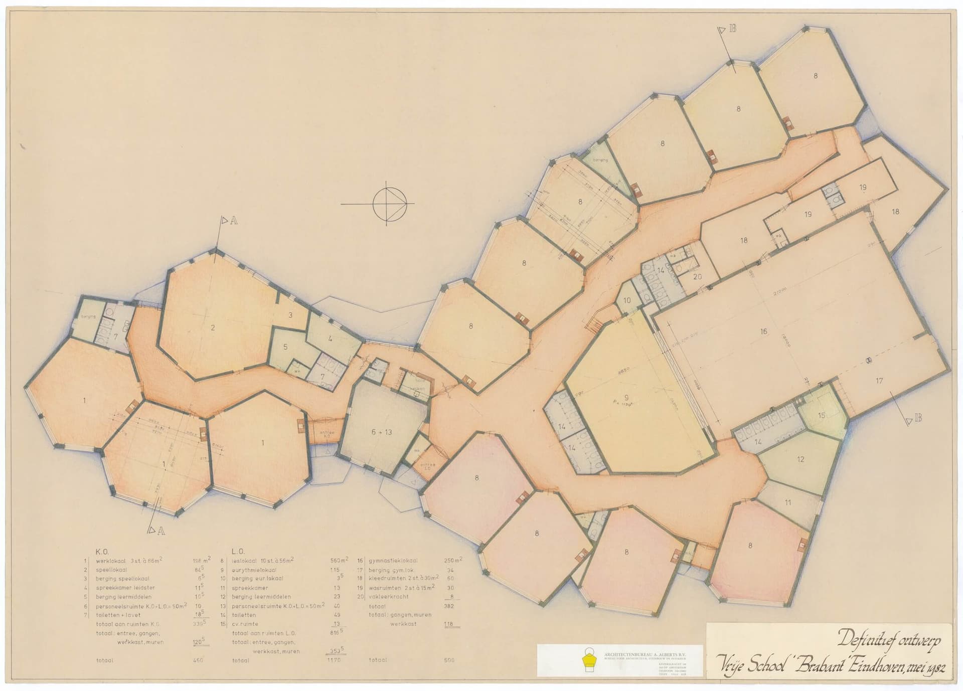 Alberts en Van Huut. Vrije school 'Brabant', Eindhoven, 1982. Collectie Het Nieuwe Instituut, ALHU 196-3  