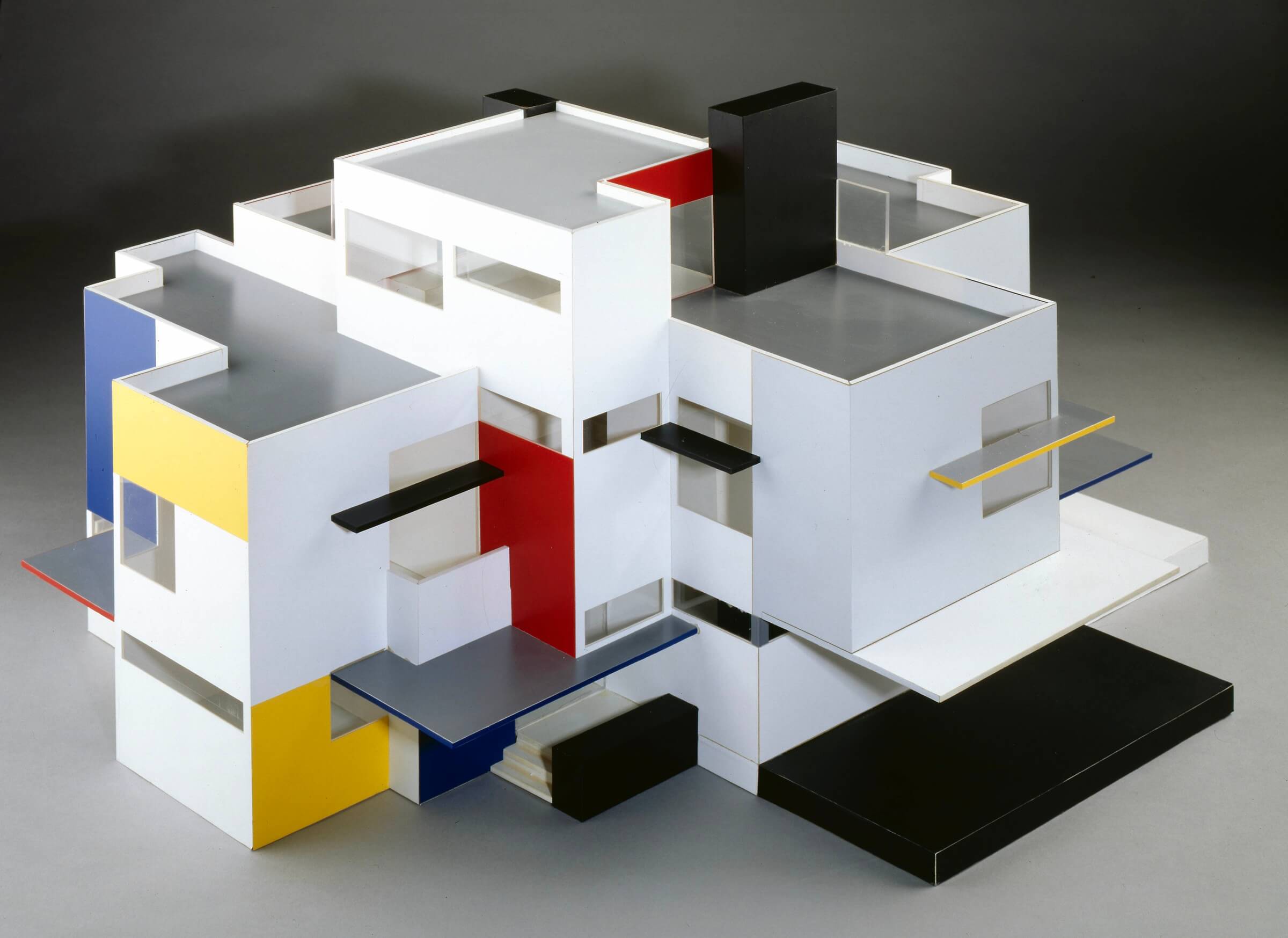 Theo van Doesburg, Maison Particulière, hout en perspex, 1923 (reconstructie 1982 door Tjarda Mees), Gemeentemuseum Den Haag 