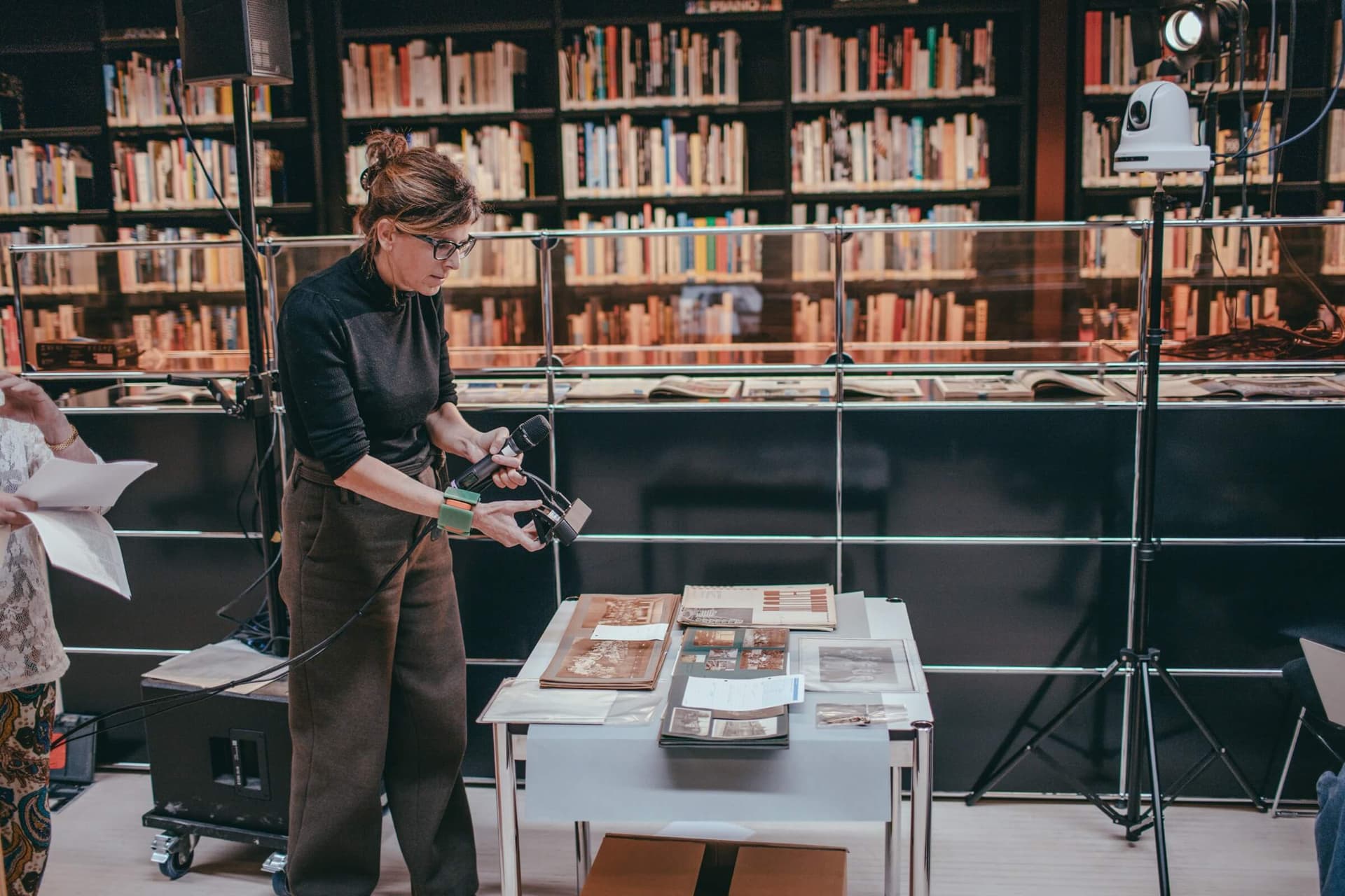 Hetty Berens. Collecting Otherwise: Building HERitage. Thursday Night Live! at Het Nieuwe Instituut. Photo: Simaa Al Saig 