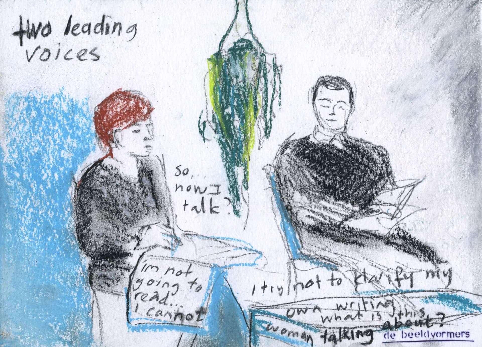 Thursday Night with Chus Martínez and Beatrix Ruf. Visual report by De Beeldvormers