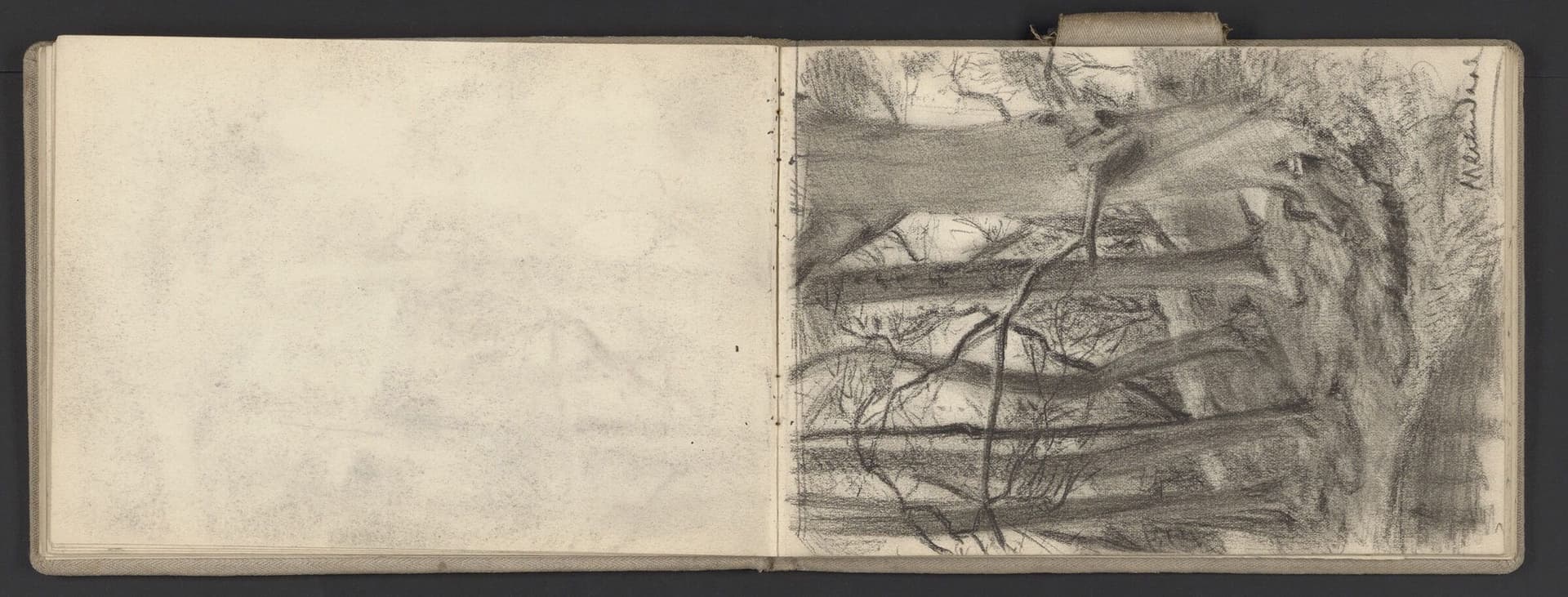 Tijdens en na zijn wandelingen maakte Verhagen schetsen en aquarellen van het Nederlandse landschap. Hij had zowel oog voor de grote lijnen in het landschap als voor bomen, bloemen en planten. Hij bestudeerde hun groeiwijze gedurende de seizoen… 