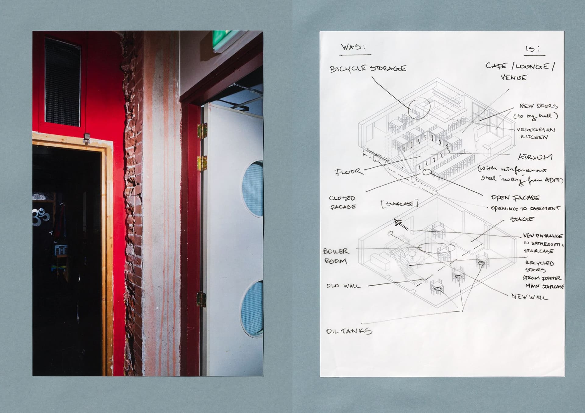  Plantage Dok. Ground Floor - Café. From: Architecture of Appropriation. On Squatting as Spatial Practice. 
