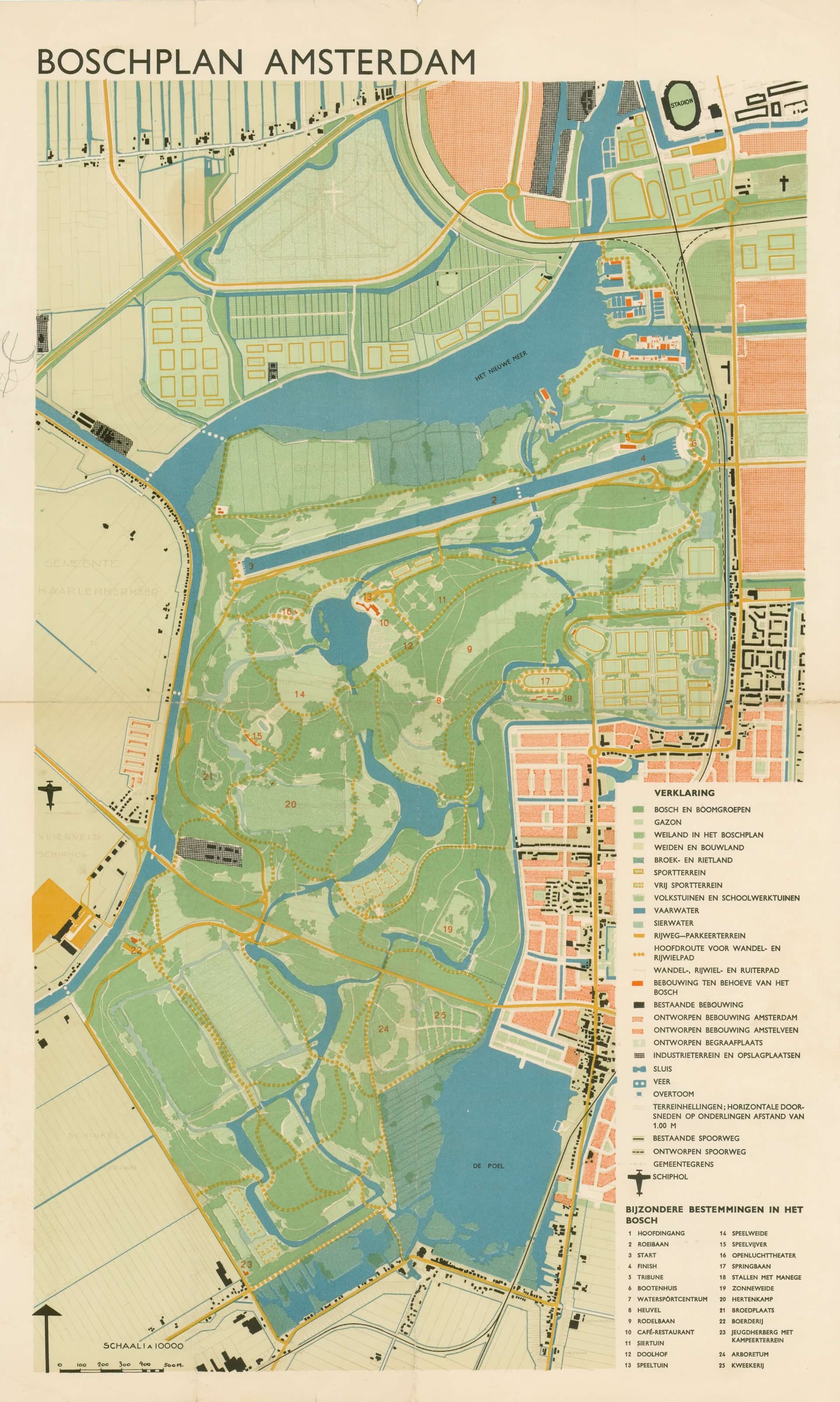 C. van Eesteren. Amsterdamse Bos, 1939/1950. Collectie Het Nieuwe Instituut, EEST 10.533 