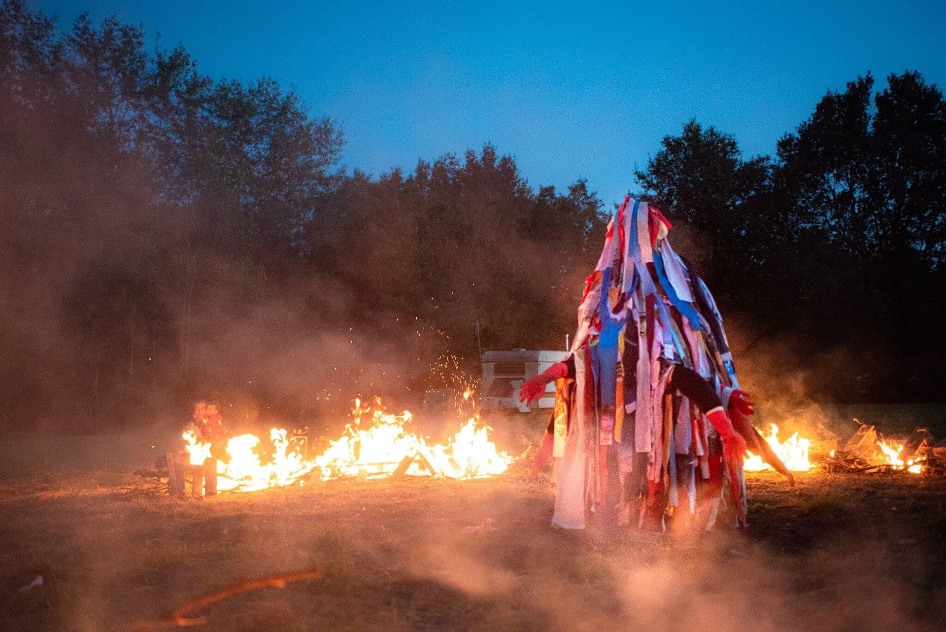 Herfst Equinox 2020, la C.A.R. (Cellule d’Actions Rituelles), la zad, Notre-Dame-des-Landes, Frankrijk. Foto: Darlene 