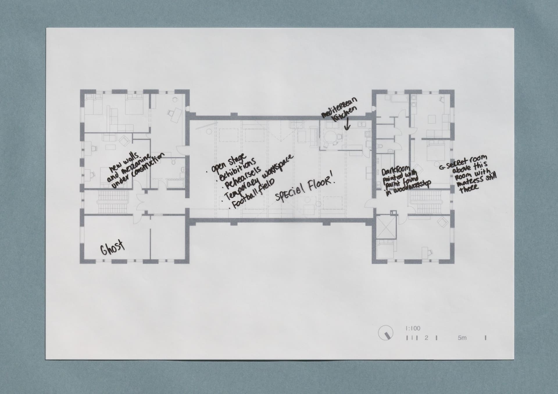  Poortgebouw. Second Floor. From: Architecture of Appropriation. On Squatting as Spatial Practice. 