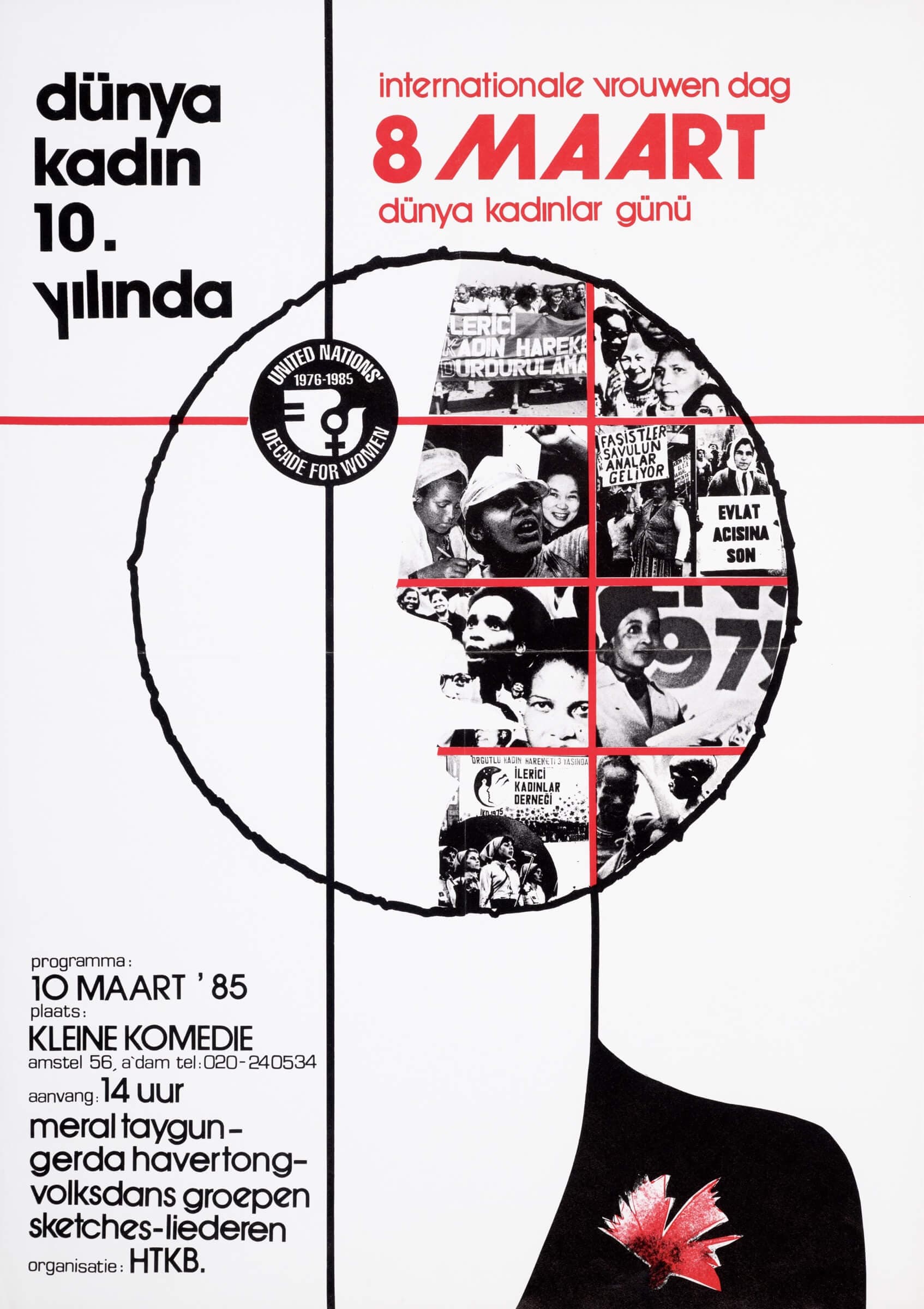 [International Women’s Day 1985], Hollanda Türkiye Kadinlar Birligi, design: unknown. Source: Collection IAV-Atria 
