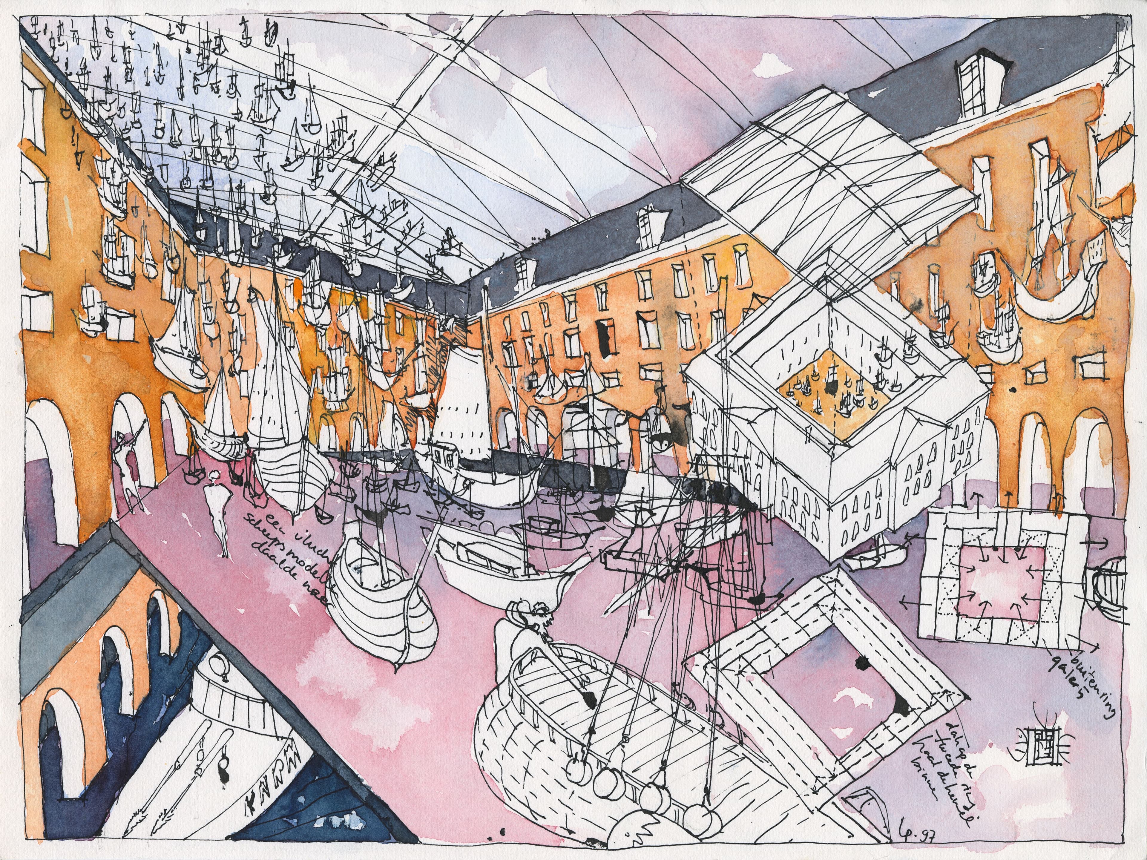 Drawing by Liesbeth van der Pol.