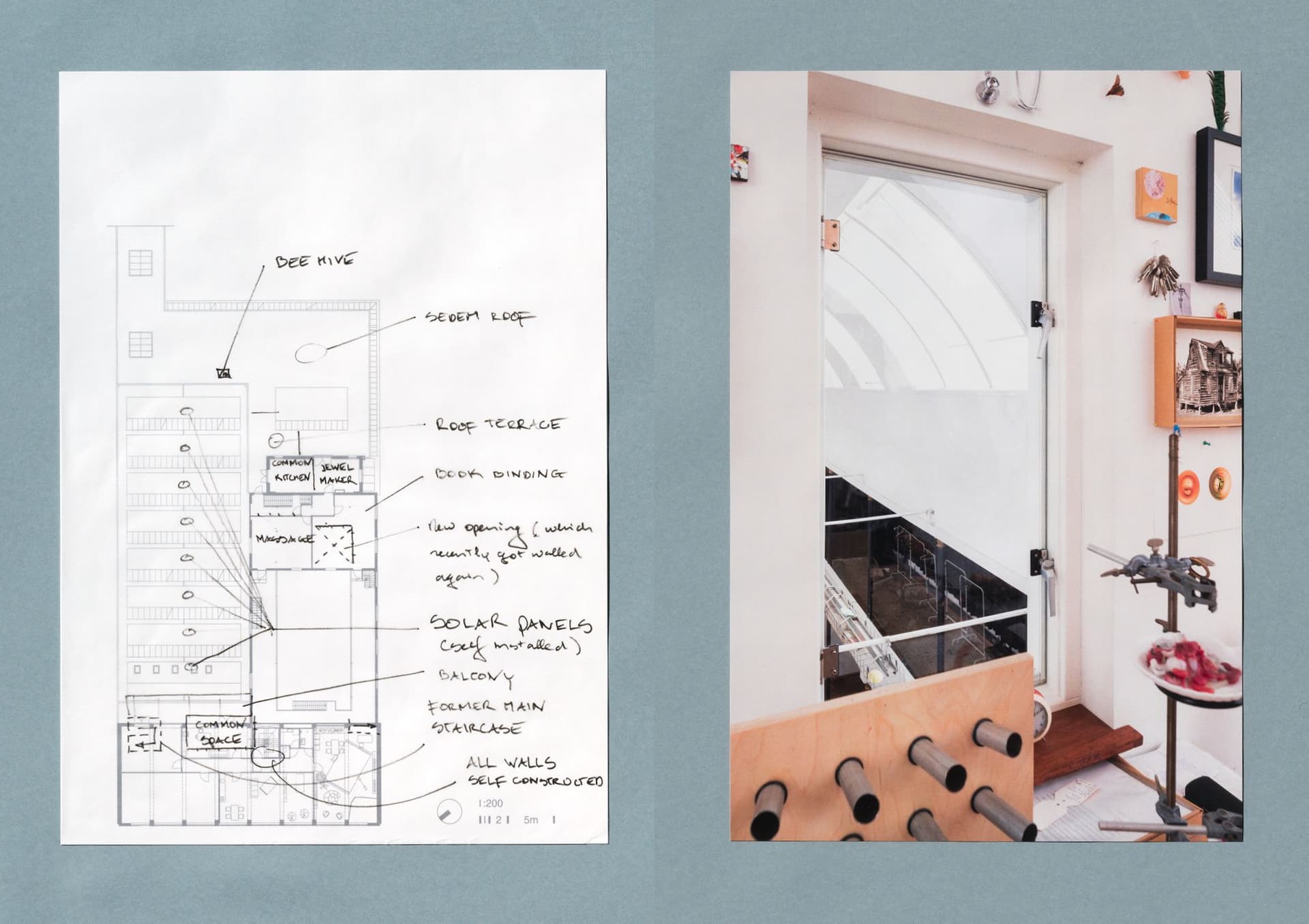  Plantage Dok. First Floor. From: Architecture of Appropriation. On Squatting as Spatial Practice. 