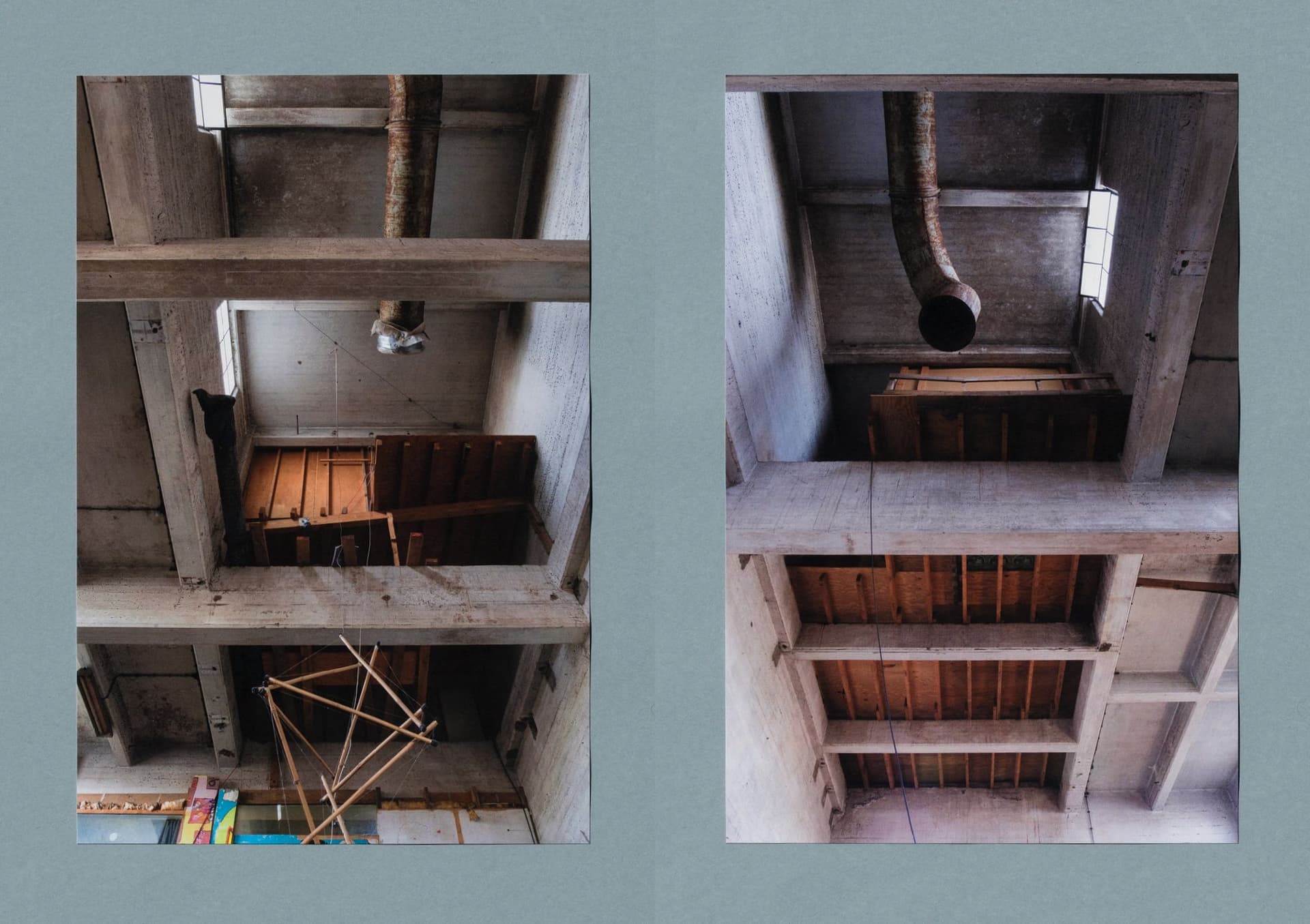  Landbouwbelang. Second Floor - Hanging Rooms. From: Architecture of Appropriation. On Squatting as Spatial Practice. Photo by Johannes Schwartz. 