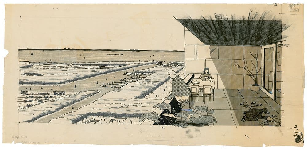  Van den Broek en Bakema. Urban study for Pampus, Amsterdam, 1964 