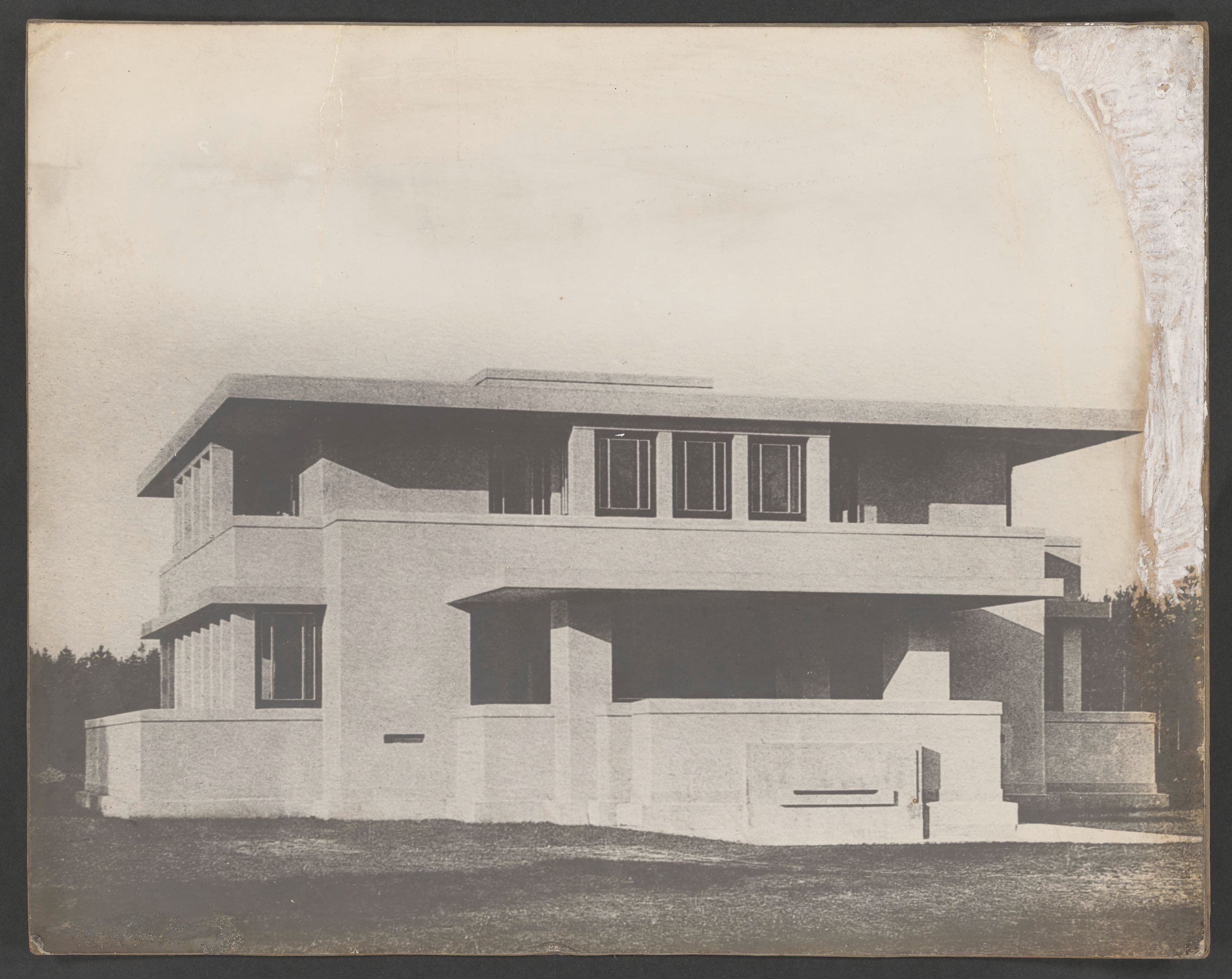 Robert van 't Hoff. Villa A.B. Henny in Huis ter Heide. Fotografische afdruk. Collectie Nieuwe Instituut, gift Van Moorsel. Archief DOES AB 9169