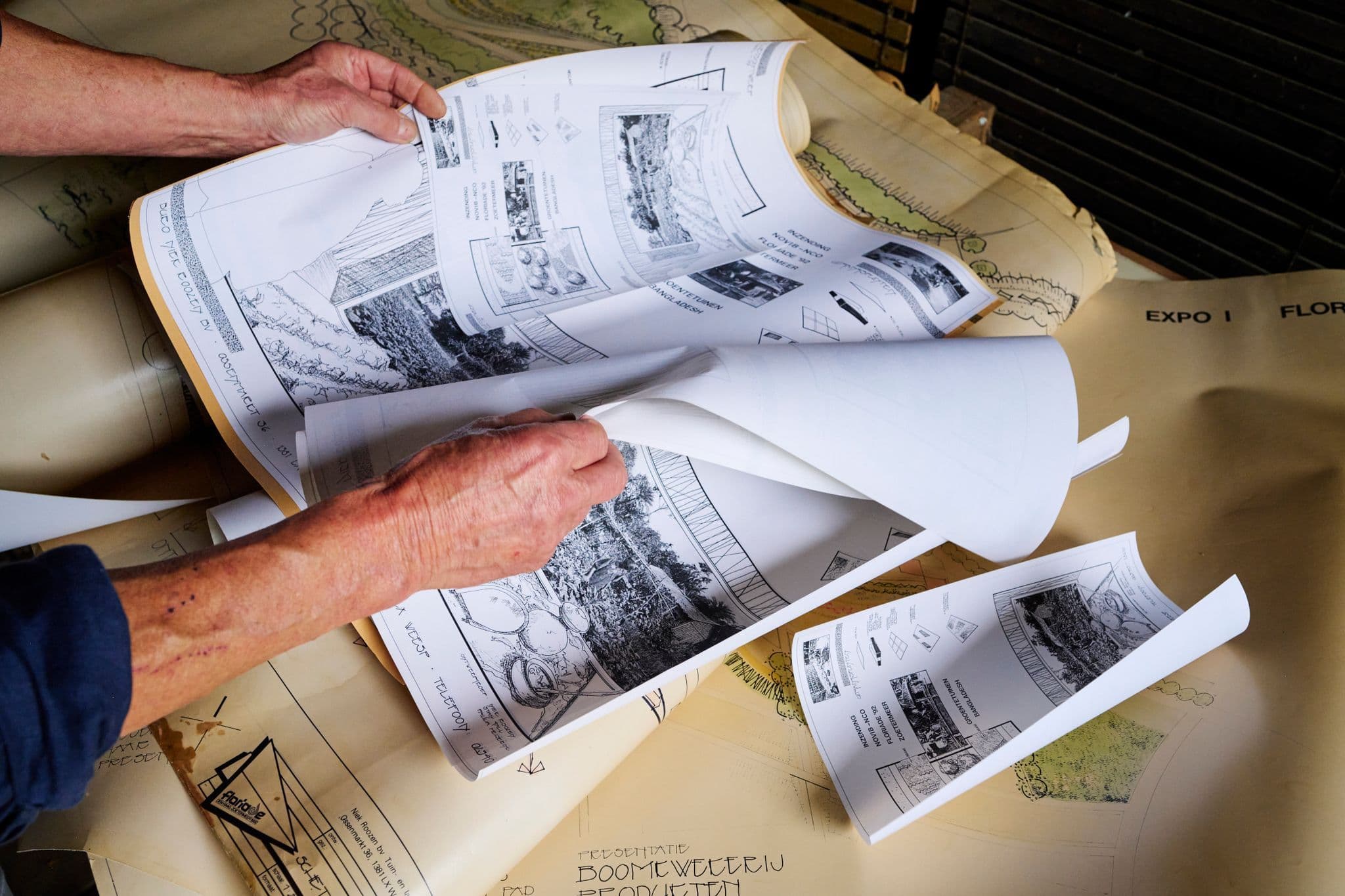 Archive material Niek Roozen Landscape, 2024. Photo: Johannes Schwartz.