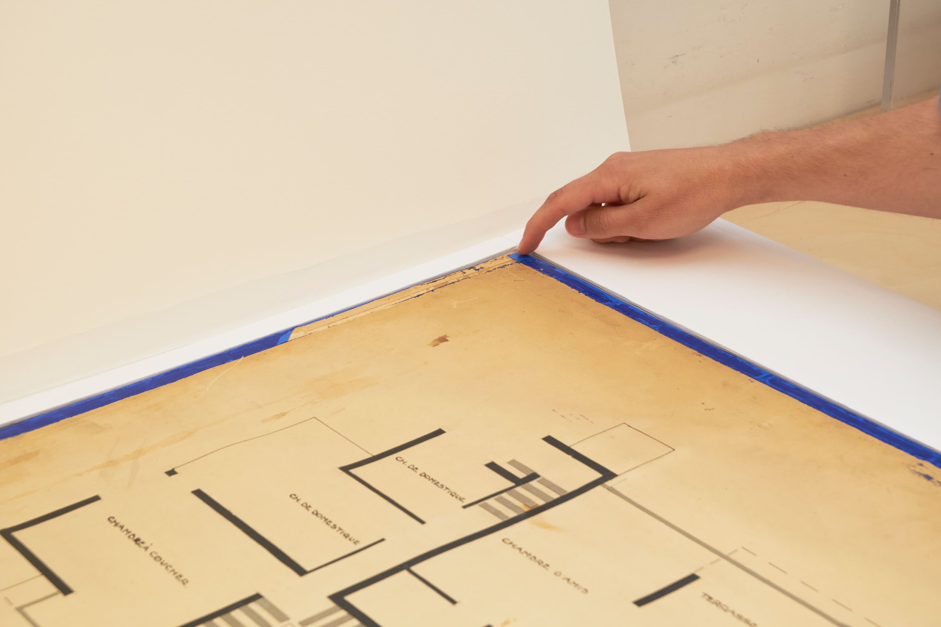 Theo van Doesburg. Maison particulière, 1923. Plattegrond eerste verdieping. Foto Johannes Schwartz.