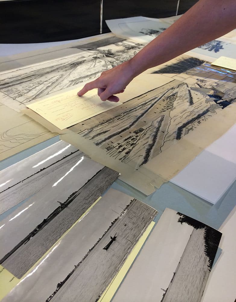  Archivist and curator Alfred Marks is selecting material from the collection. Photo: Michel Langendijk 