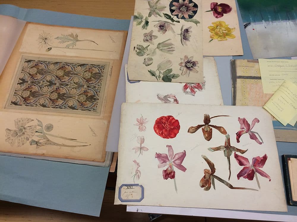  Various drawings, among which studies 'after nature' by J.M.L Lauweriks. 
