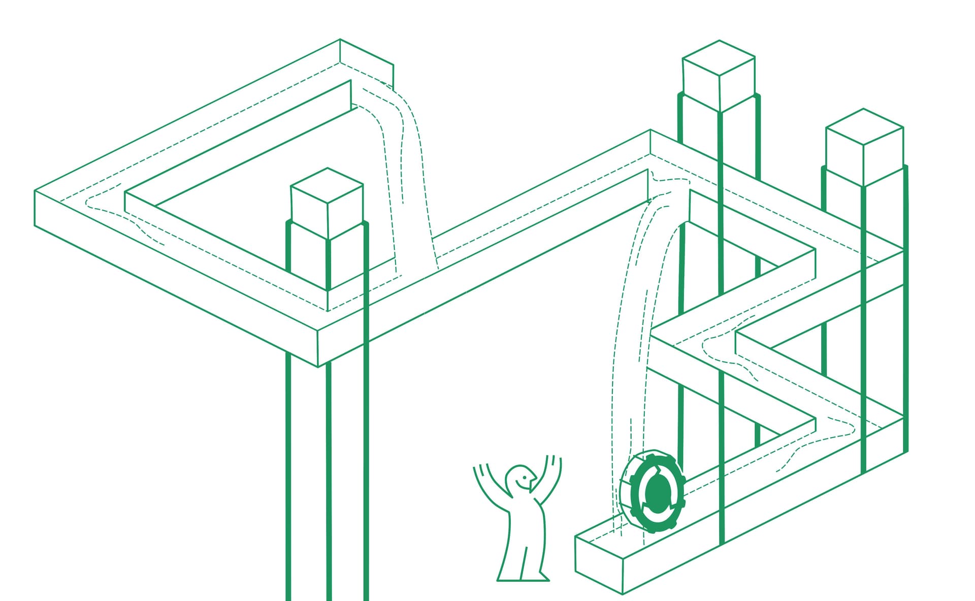 The Not-So-Easy Systems Change. Grafisch ontwerp: Marieke van den Heuvel