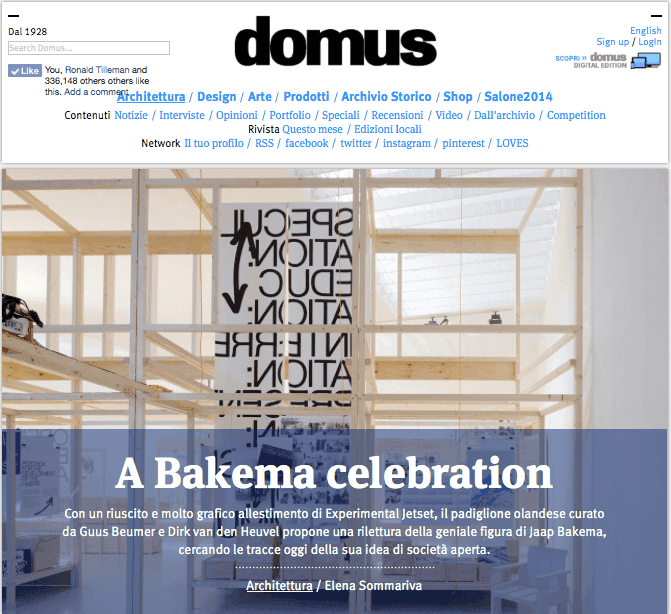  DOMUS, A Bakema Celebration (screenshot) 