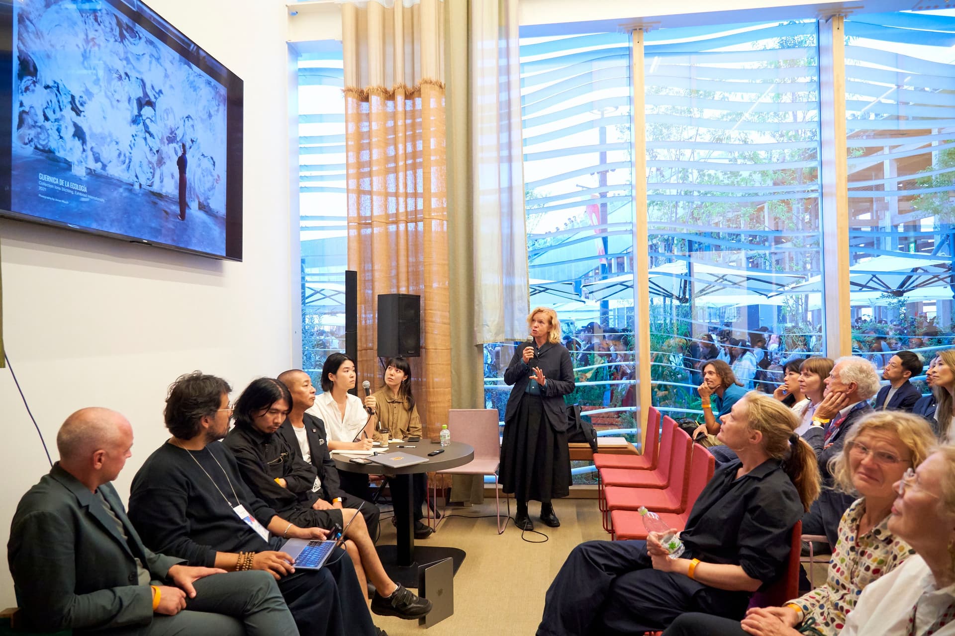 Claudy Jongstra at Talk Show 6: Repair, Reuse, Survive.