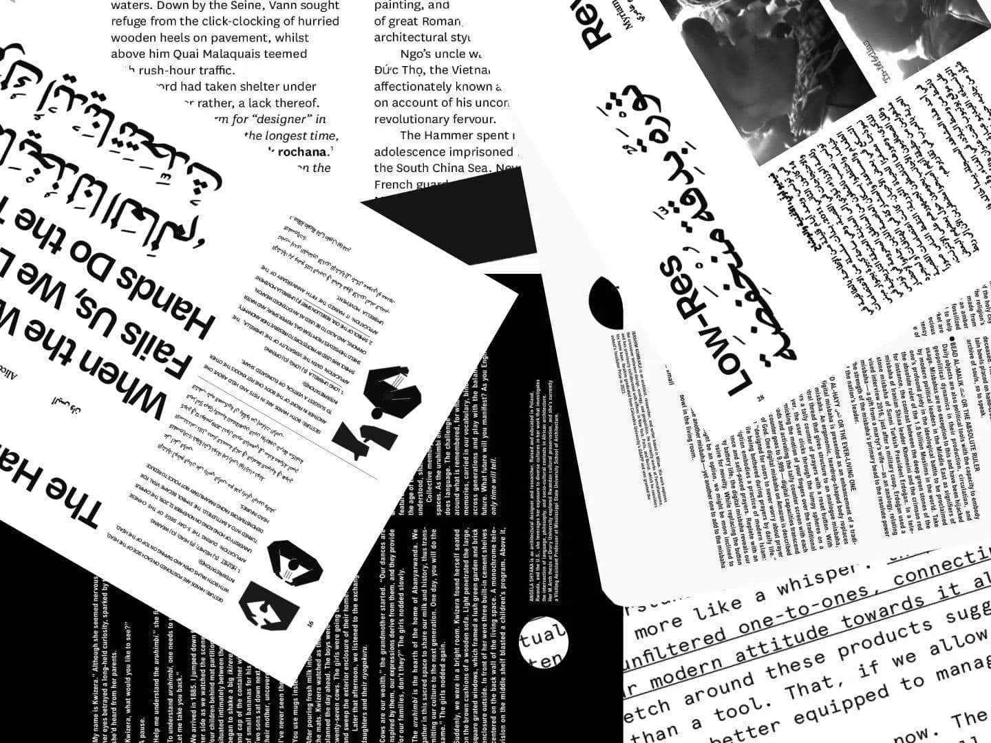 Collage van eerdere Design Drafts publicaties.