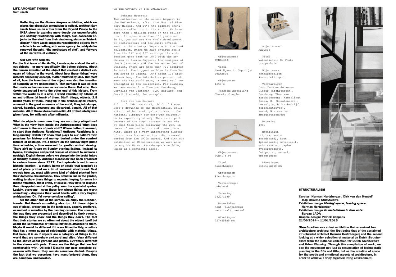 Spread from Expansive Architecture. Design by Julie Peters. 