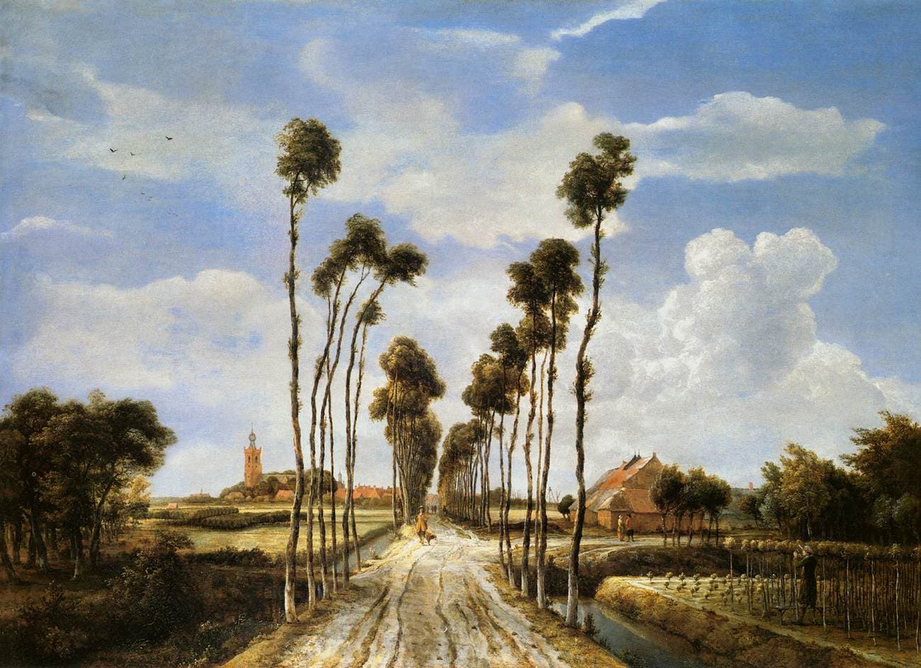 The Alley of Middelharnis by Hobbema. Image courtesy of Young NVTL.