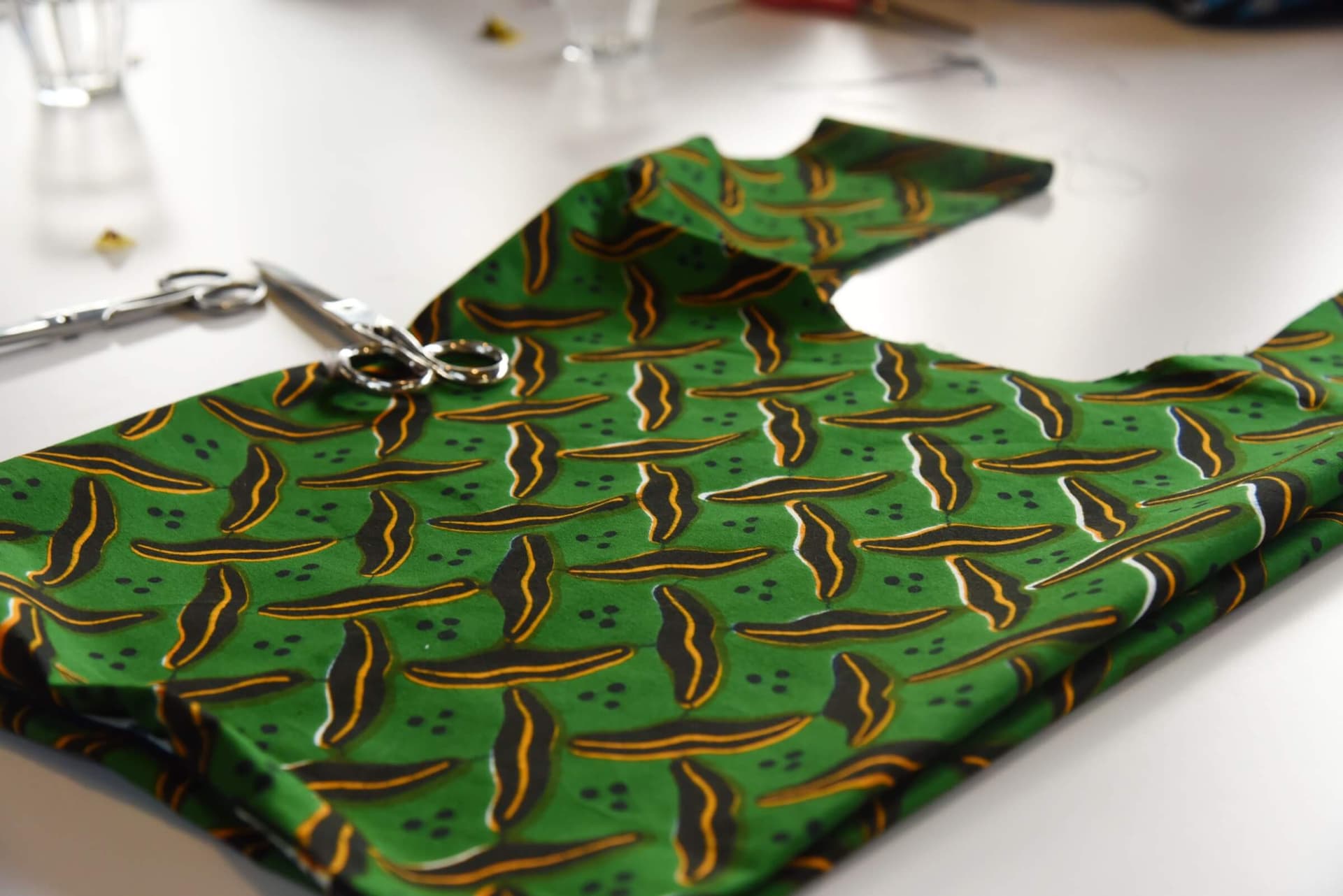 Resultaat workshop Vlisco 11 december 2016. Foto Charlotte Kan 